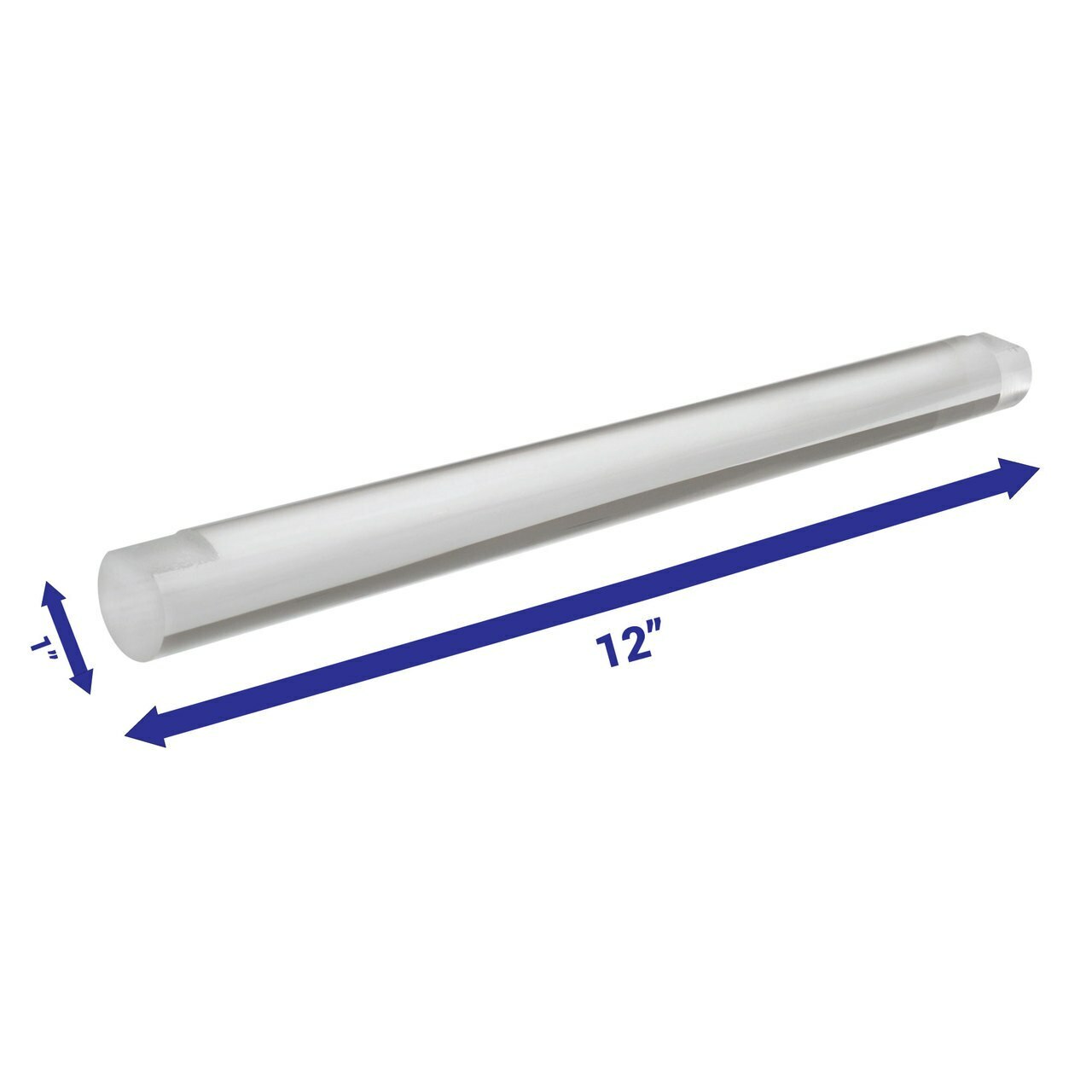 RV Acrylic Entry Door Grab / Assist Handle Straight Bar Style 1″ X 12″