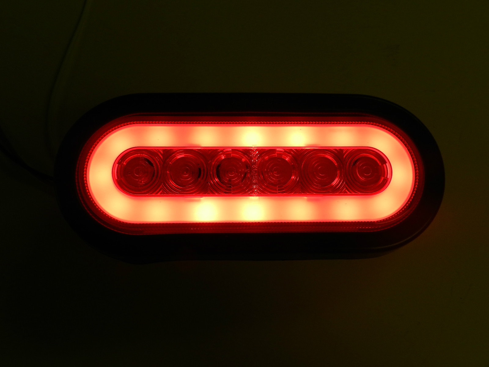 Optronics TLL112RK GloLight Red 6″ Oval Sealed 22-LED Trailer Light Kit Retail