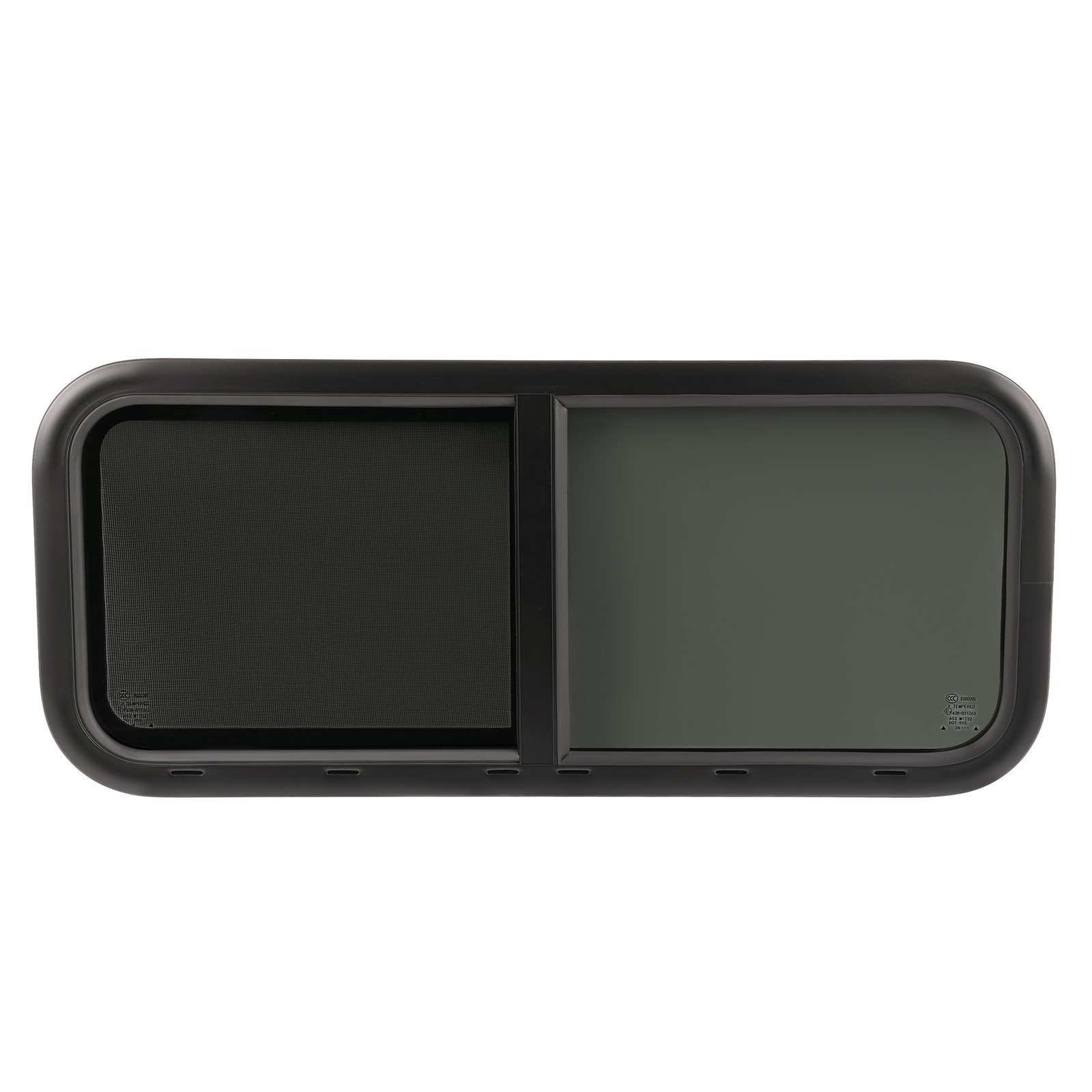 RV Window 36″ Width x 15″ Height Horizontal Slider For Cargo Trailer W/ Screen