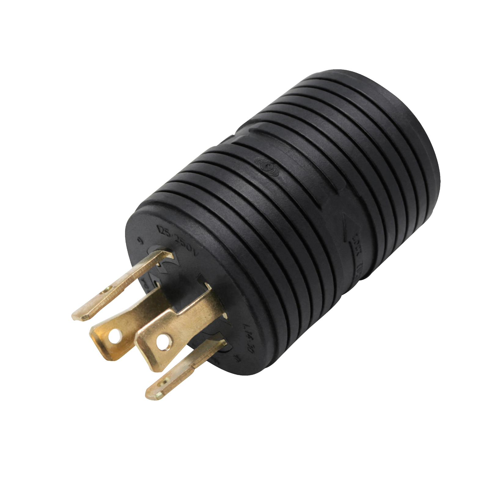 NEMA L14-30P to L5-30R Adapter, 4 Prong to Generator Transfer Switch Adapter, 30