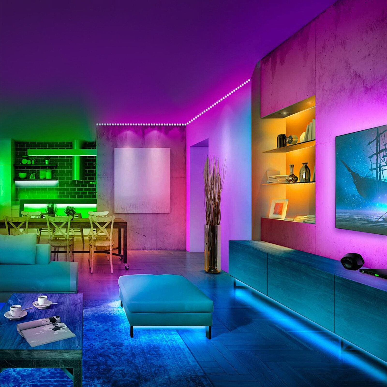 5M 16.4ft Waterproof Cuttable LED Tape Light Strip High Power Bright 12V, IP67