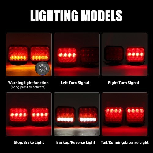 2in1 Magnetic & Rechargeable Wireless Trailer Tow Lights LED Kit, Truck
