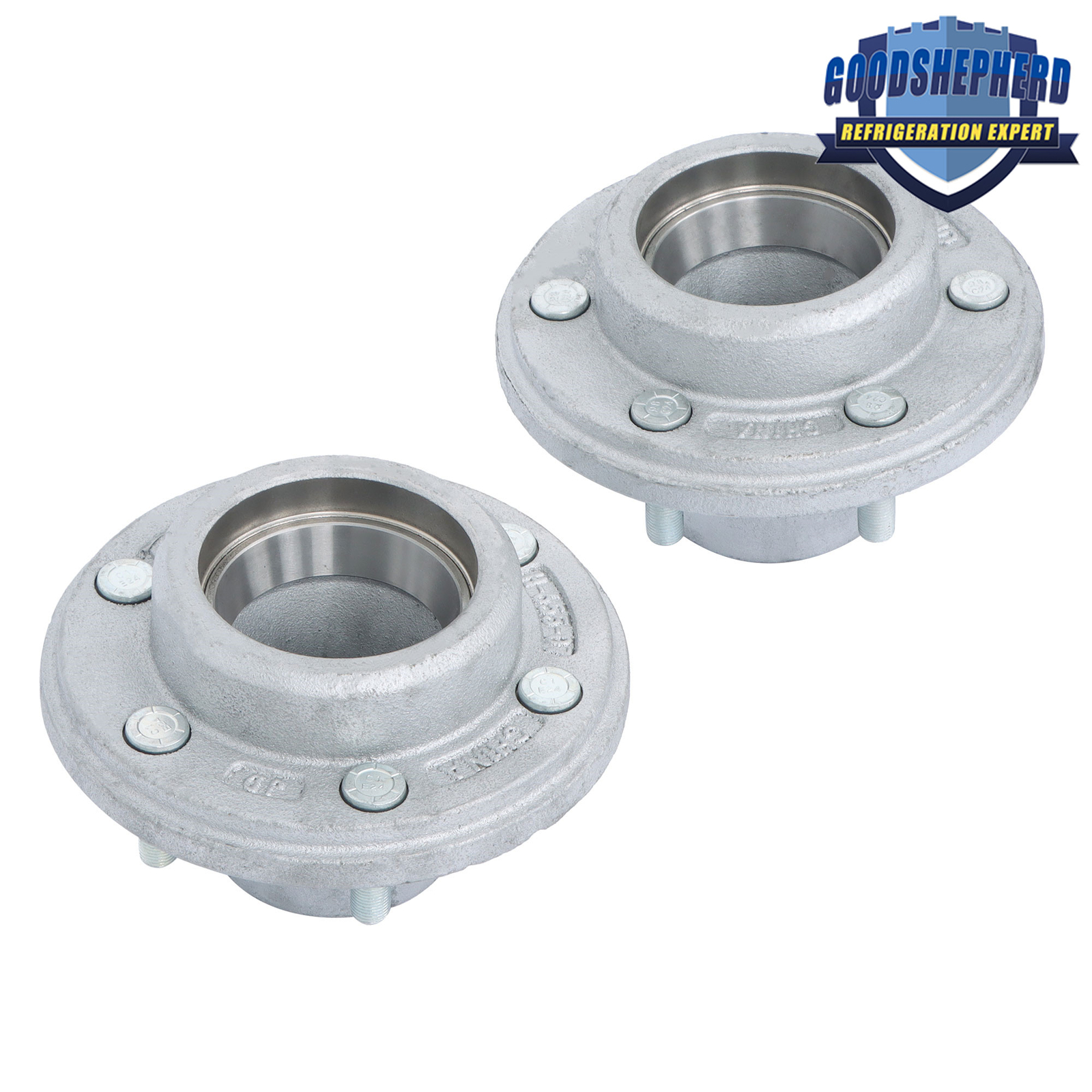 2 Set For 6000Lb Trailer Galvanized Hub Bearing Kits 6 Lug 6 on 5.5″ 15123×25580