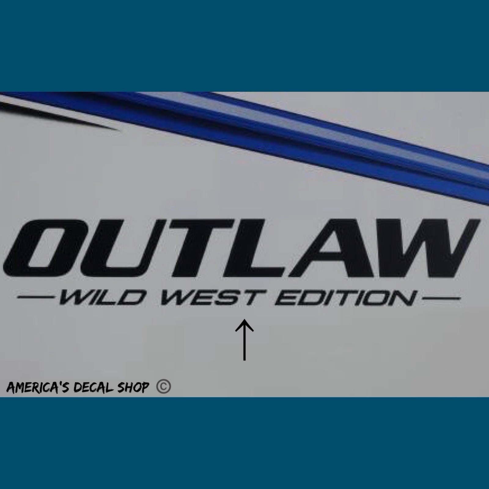 2026 Thor Motor Coach Outlaw Wild West Edition RV Decals (Set Of 2) OEM New
