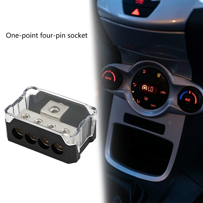 Heavy Duty Alloy & Resin Car Stereo Speaker Power Ground Wire Distribution Hub