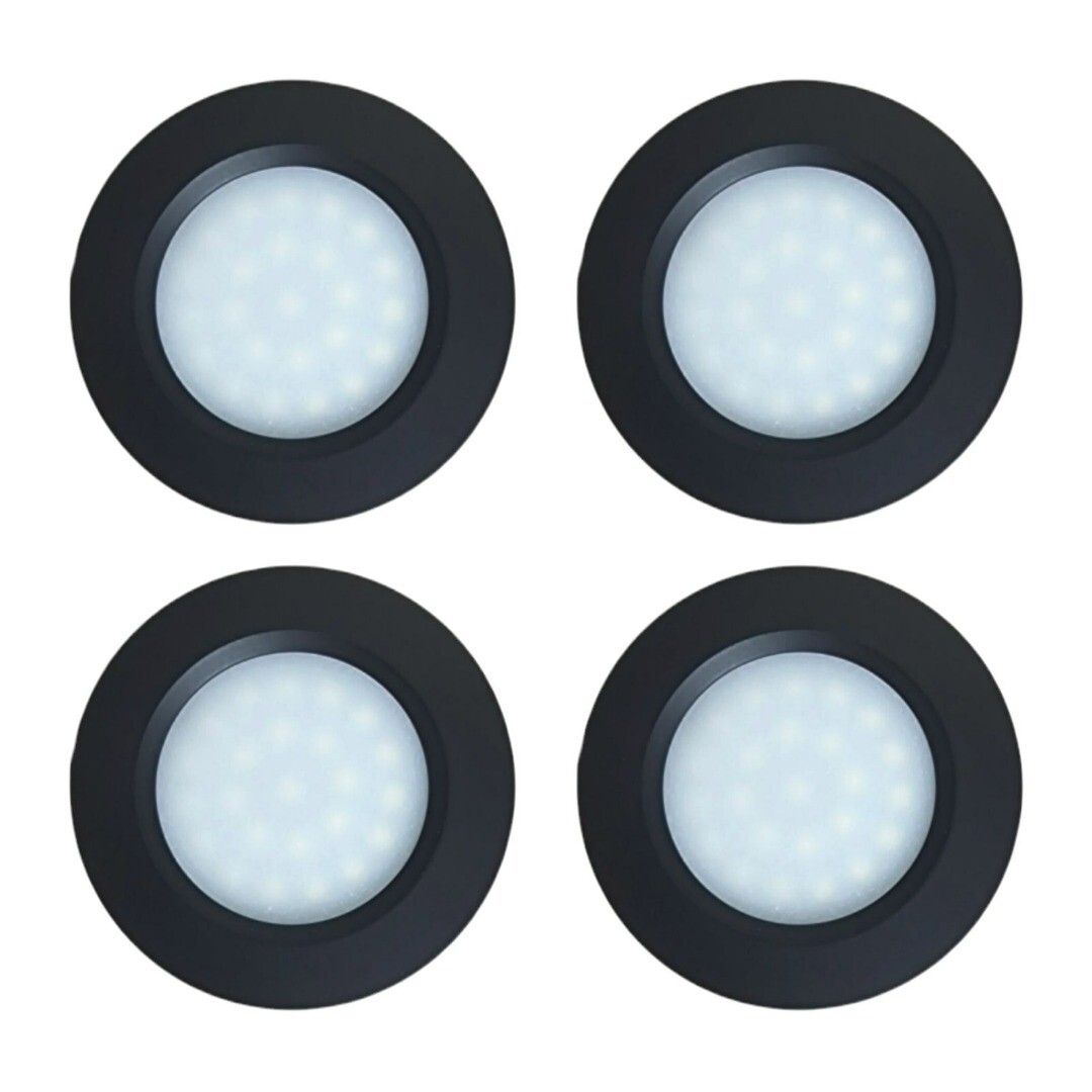 4 x LED 12V Spot Lights Touch Switch Dimmable Caravan Motorhome Boat Downlights