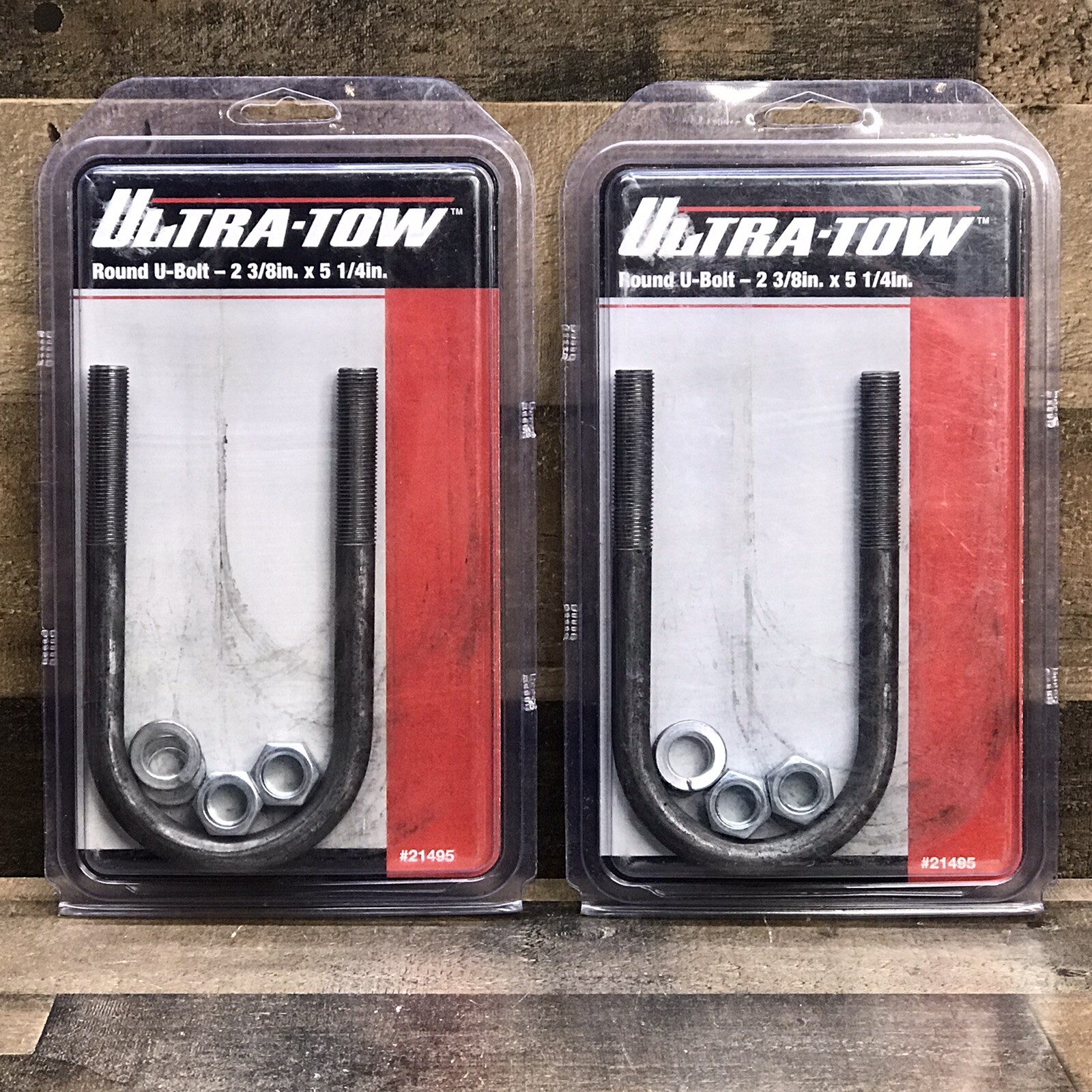 Ultra-Tow Trailer Spring U-Bolt 2-3/8” X 5-1/4” Round w/Hardware Lot Of (2) NOS