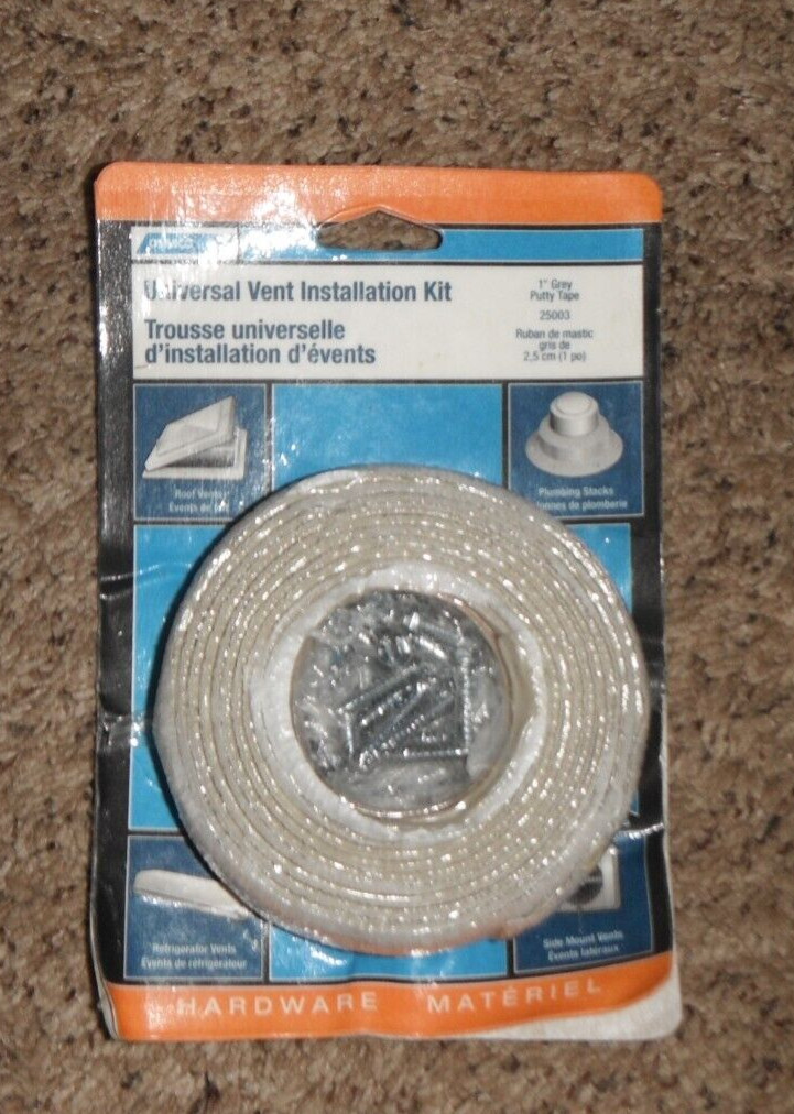 CAMCO RV Universal Vent Installation Kit w/Putty Tape & Screws – #25003 – USA
