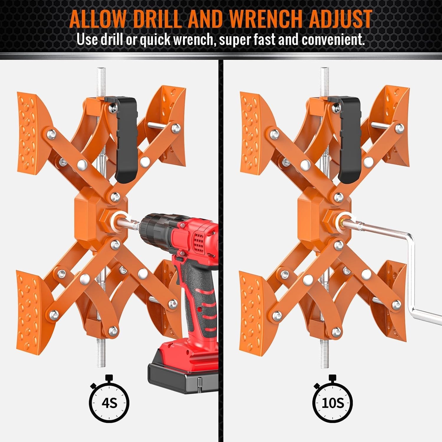 2 PCS Orange Wheel Chocks – X-Shaped Stabilizers for Travel Trailers & RVs