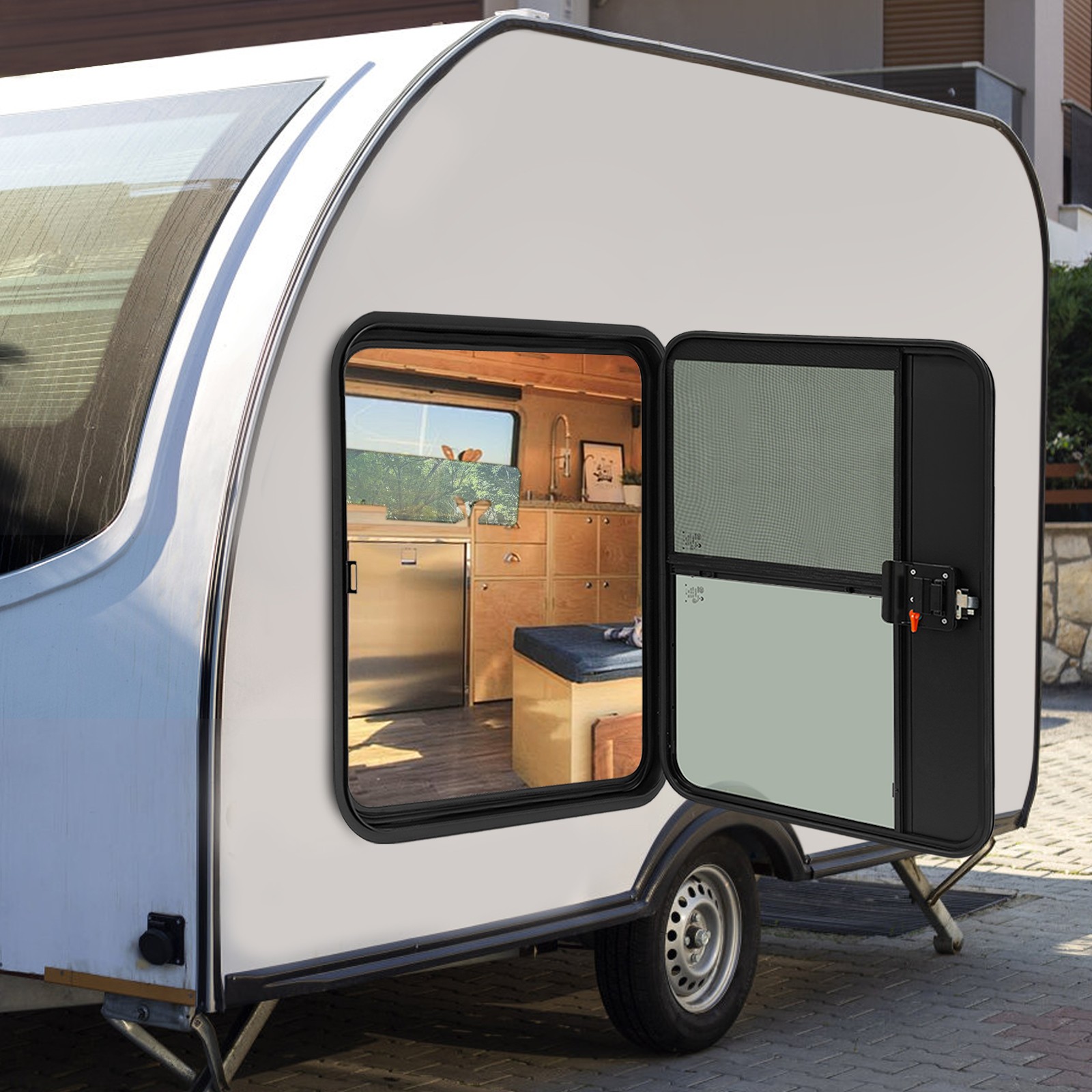 26″x36″ RV Camper Teardrop Door Trailer Door Driver Side Trailer Entry Door (LH)