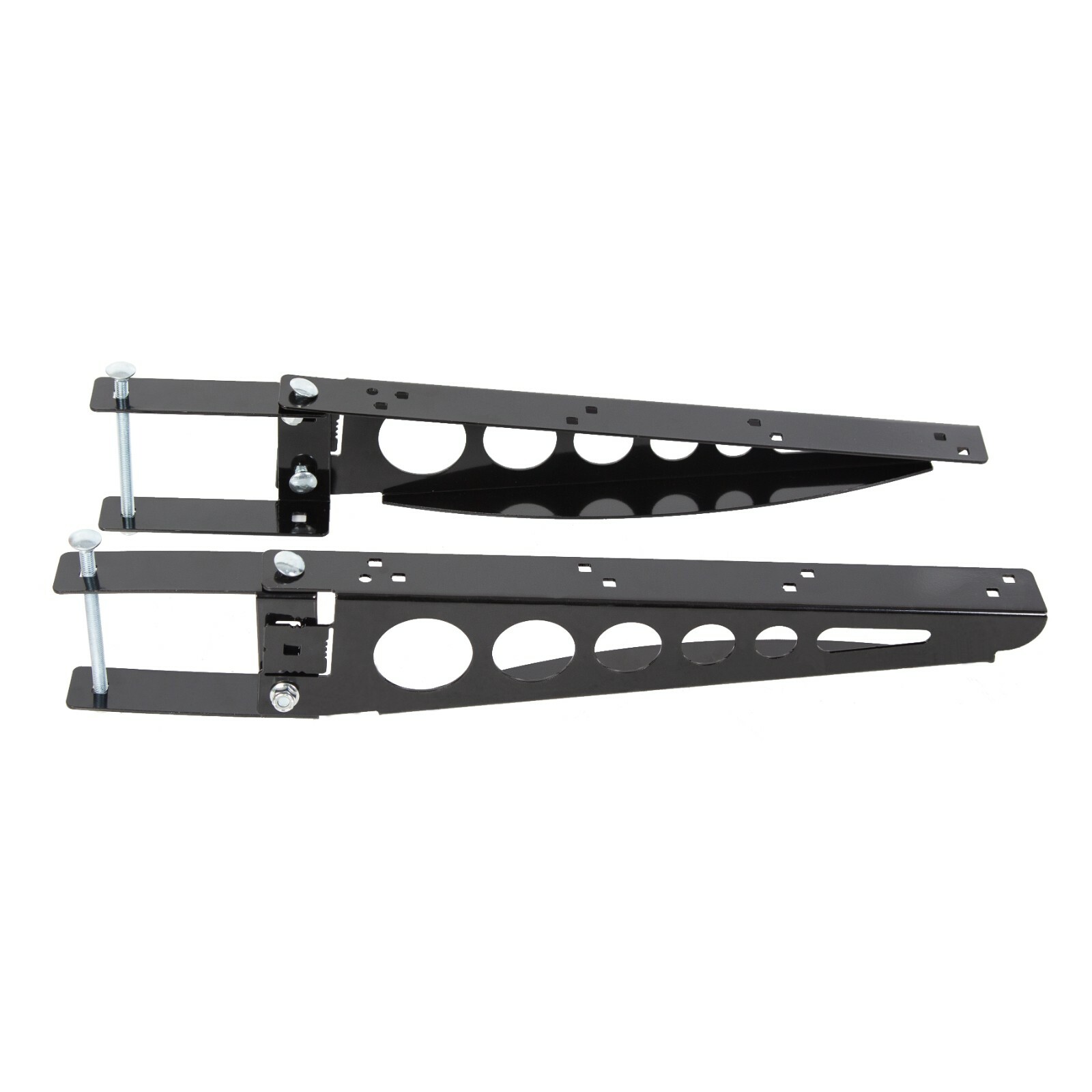 Pair RV 4″ Square Rear Bumper Mounting Cargo Carrier Box Support Arms Bracket