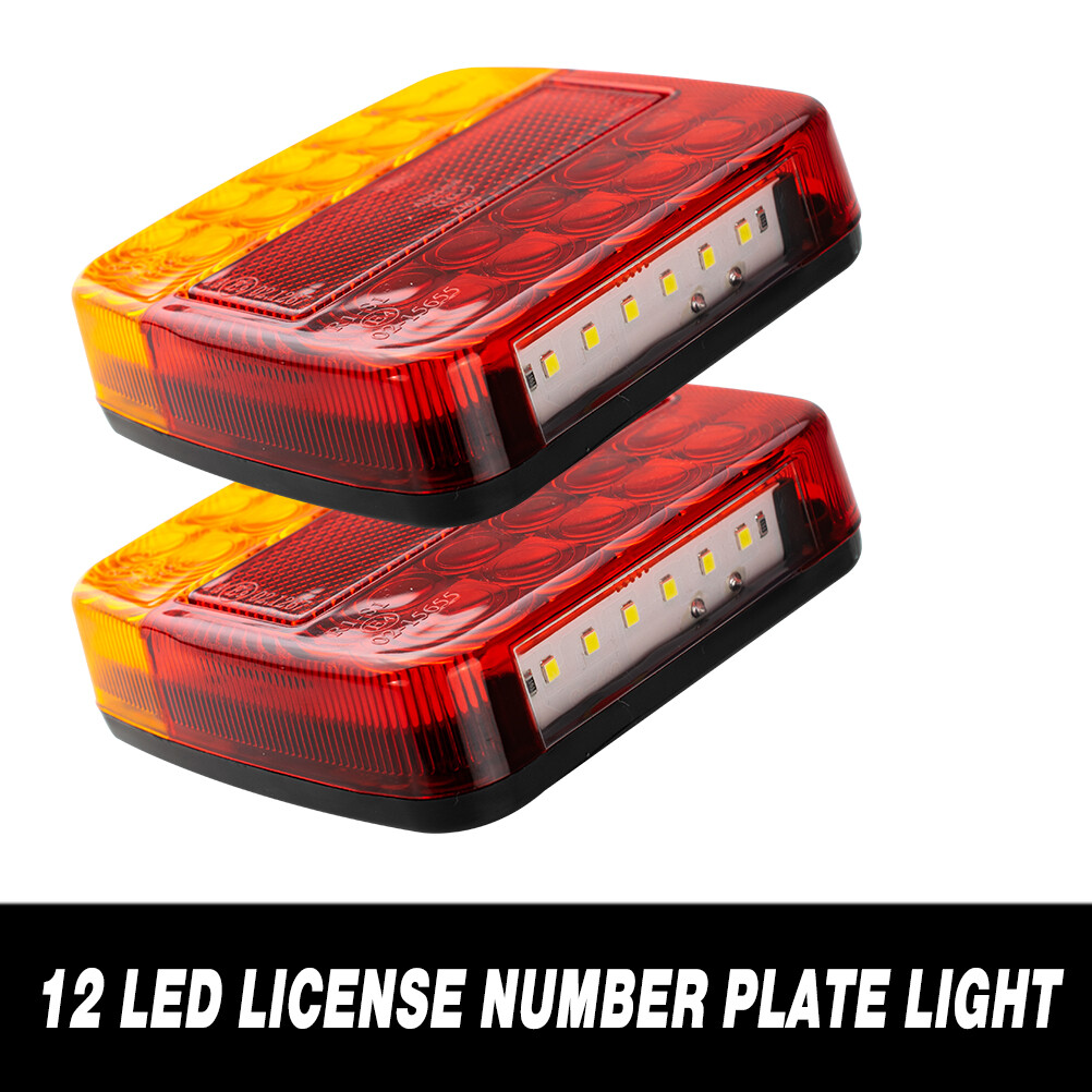 UPGRADE KIT TRAILER LIGHTS LED LIGHT SQUARE TAIL STOP INDICATOR TRUCK LAMP US