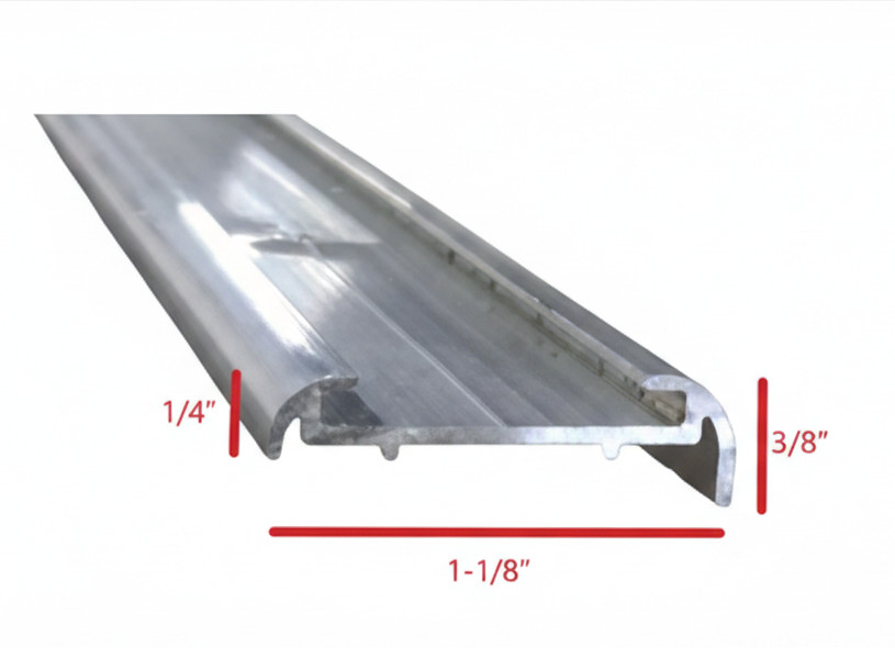 RV Aluminum Insert Offset Flat Trim Mill Finish 93″ Made in USA