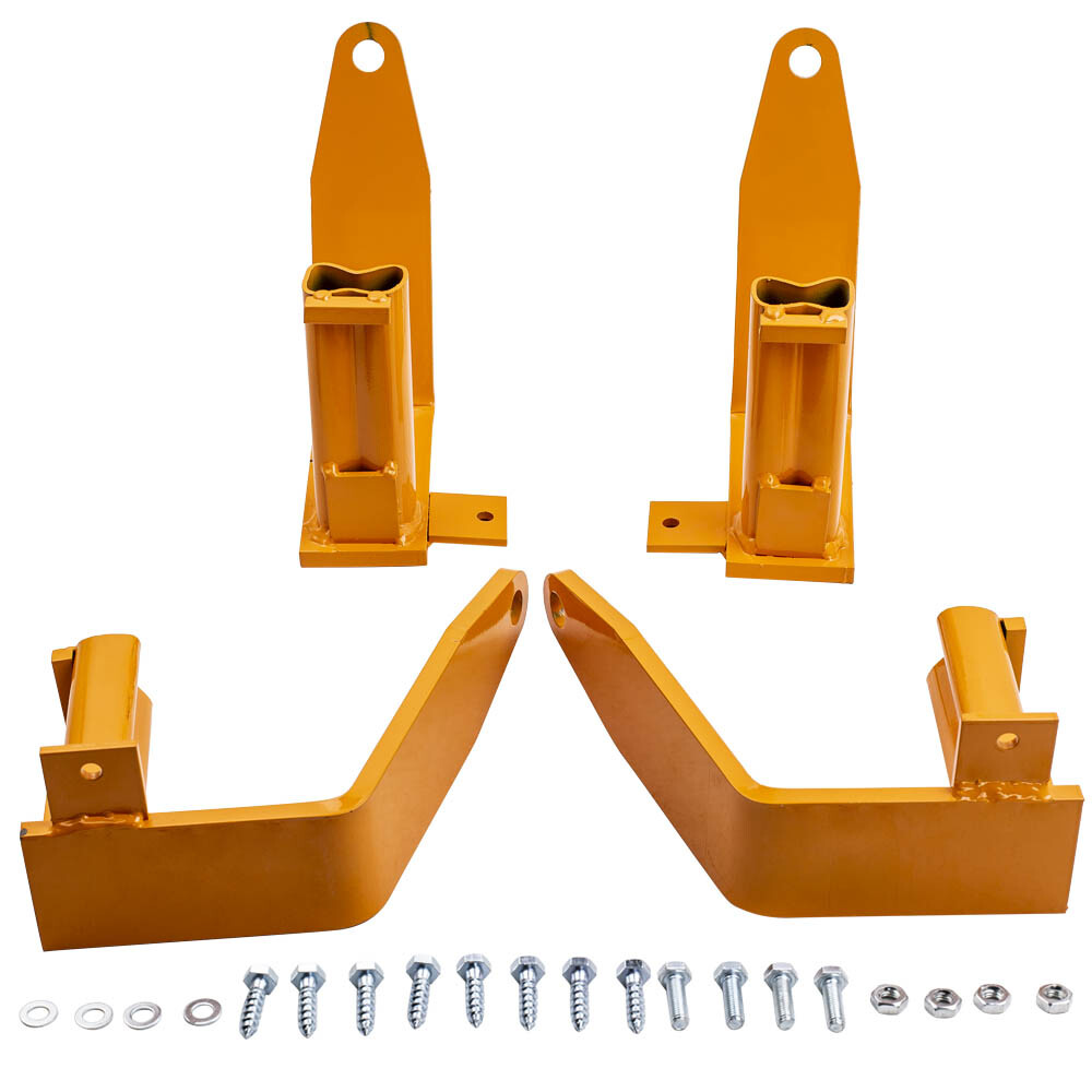 4Pcs Orange Universal Stake Pocket Camper Tie Down for TDSF Full-size Pickups