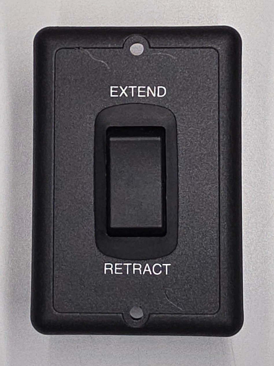 RV Extend / Retract Rocker Switch Sigma 260 Black 4 Terminals