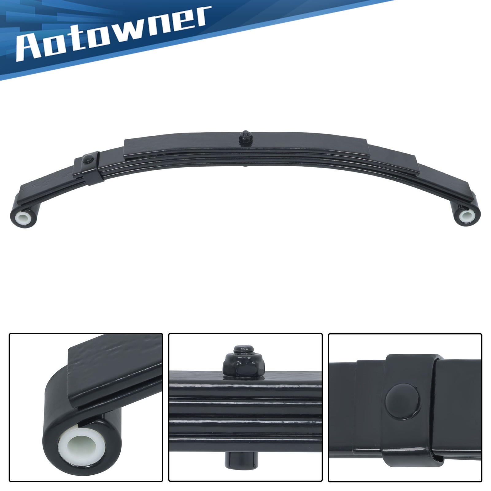 5000lbs Trailer Axle Suspension 2500lbs 4 Leaf Double Eye Spring with Hanger Kit