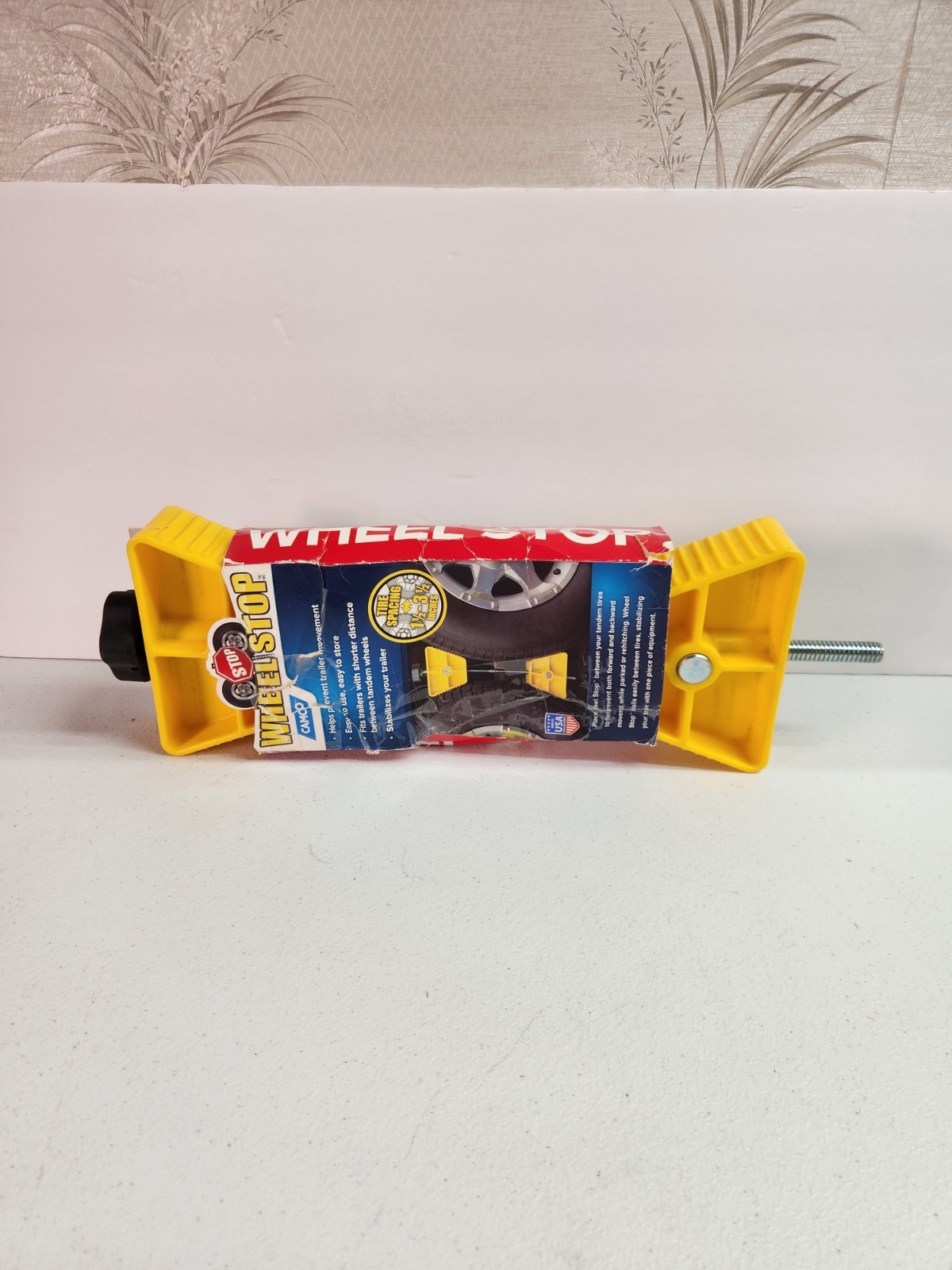 Camco Wheel Stop 26″ to 30″ Tires 1.5″ – 3.5″ Spacing Made USA