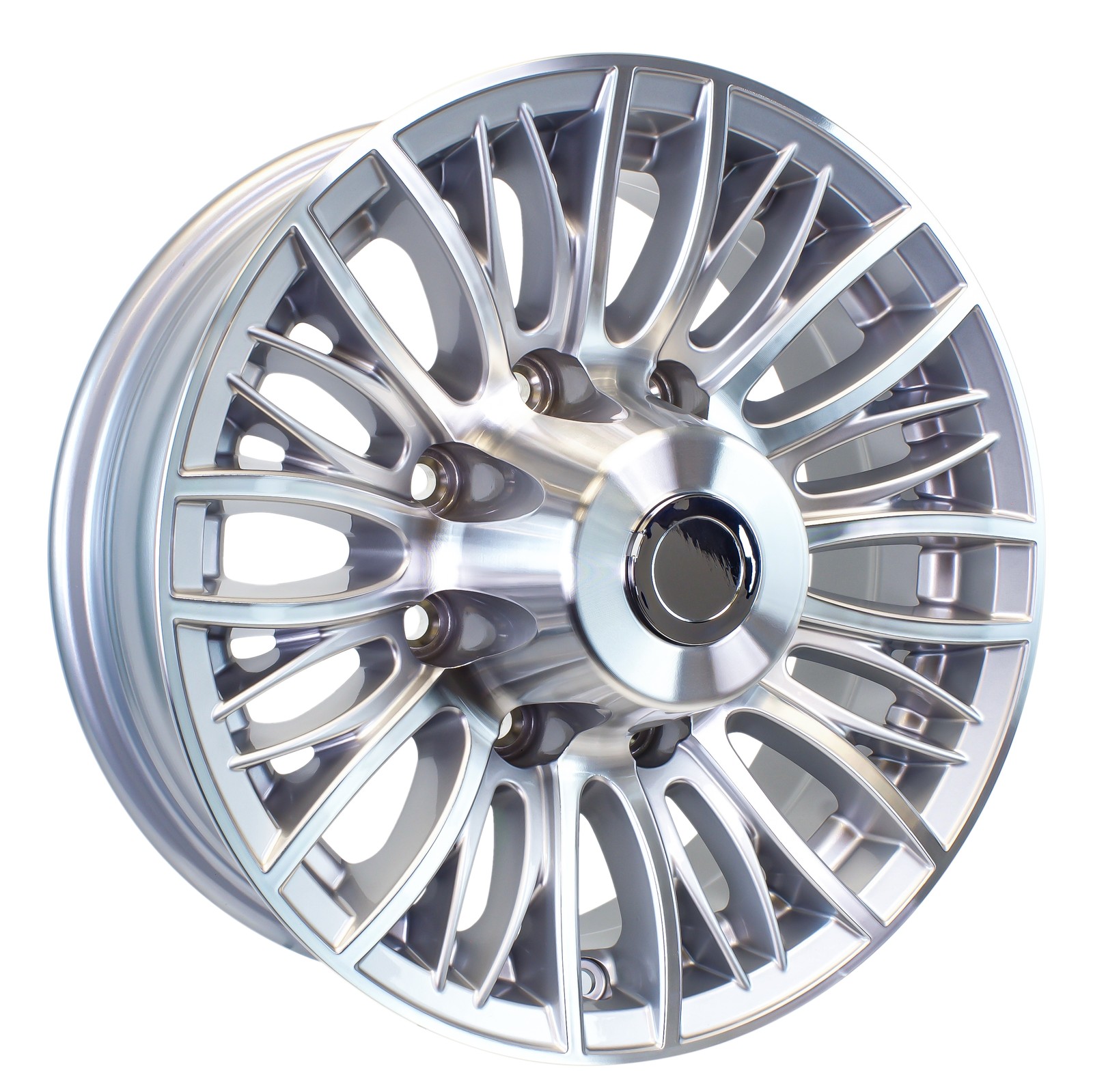 Aluminum Trailer Wheel 16X6 16 Inch Evolution Silver 8 Lug On 6.5 Inch Center