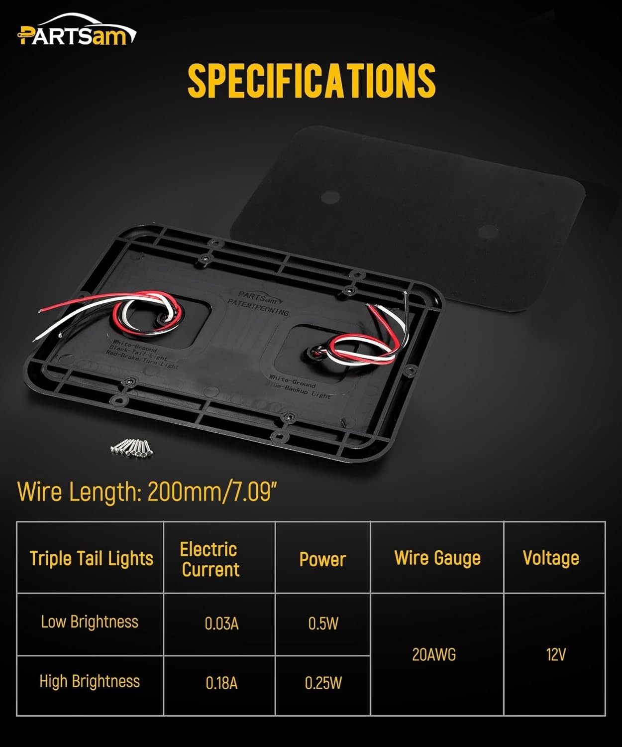 Universal Fit LED Tail Light Set for Trailers – Waterproof and Bright 2 Count