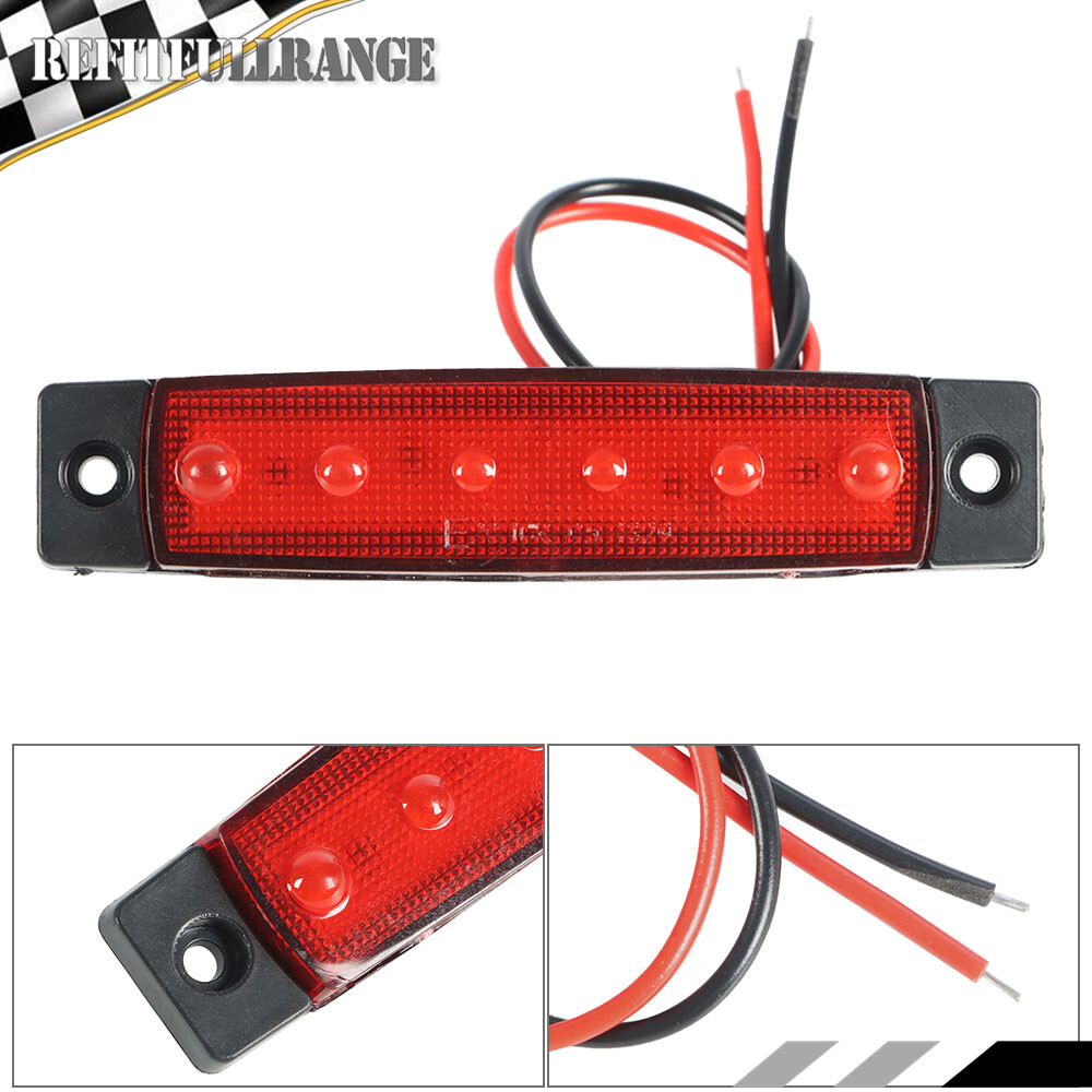 Upgrade Rear LED Submersible Truck Boat Trailer Marker Tail Light Kit Waterproof