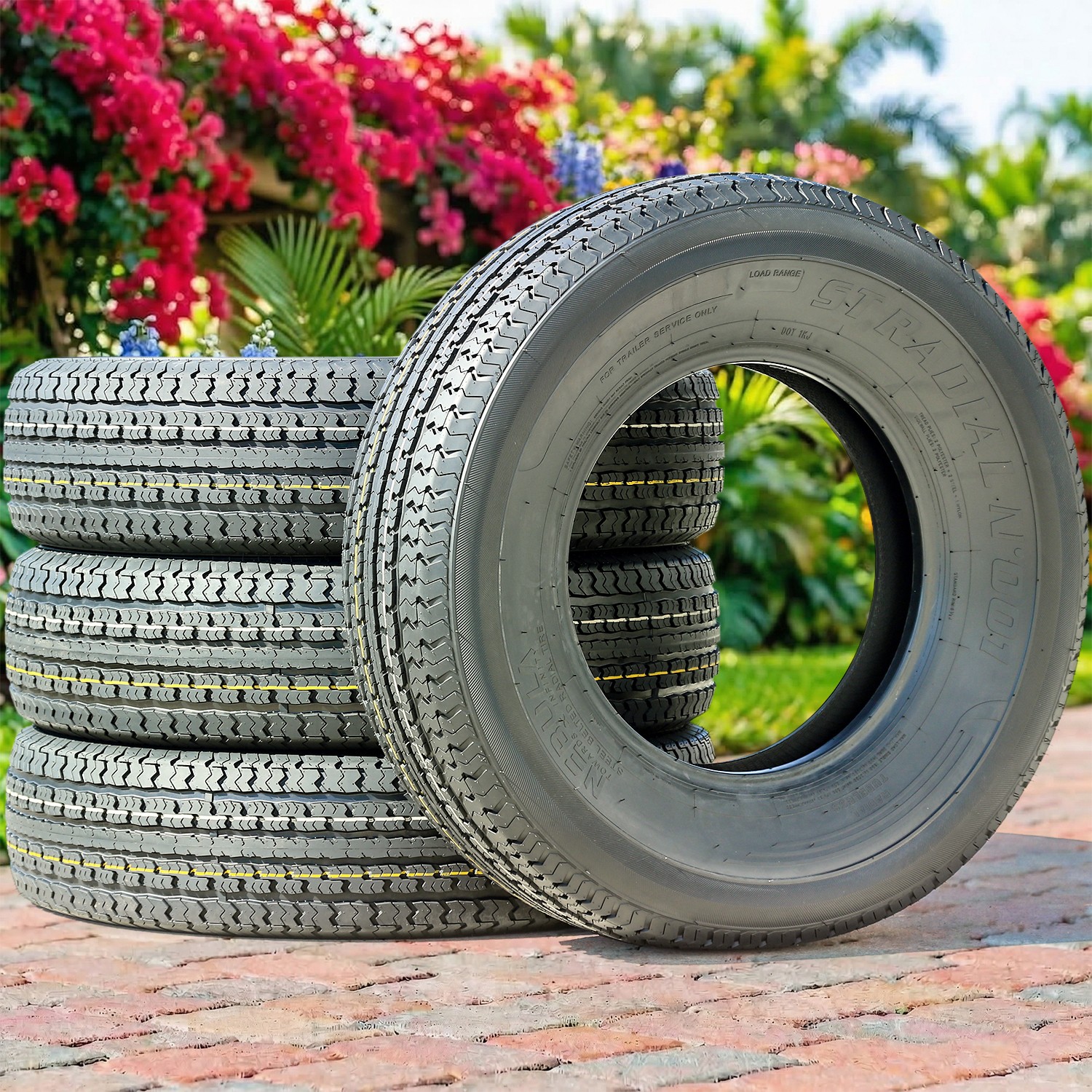4 Tires Nebula ST Radial N’ 001 Semi-Steel ST 175/80R13 Load D 8 Ply Trailer