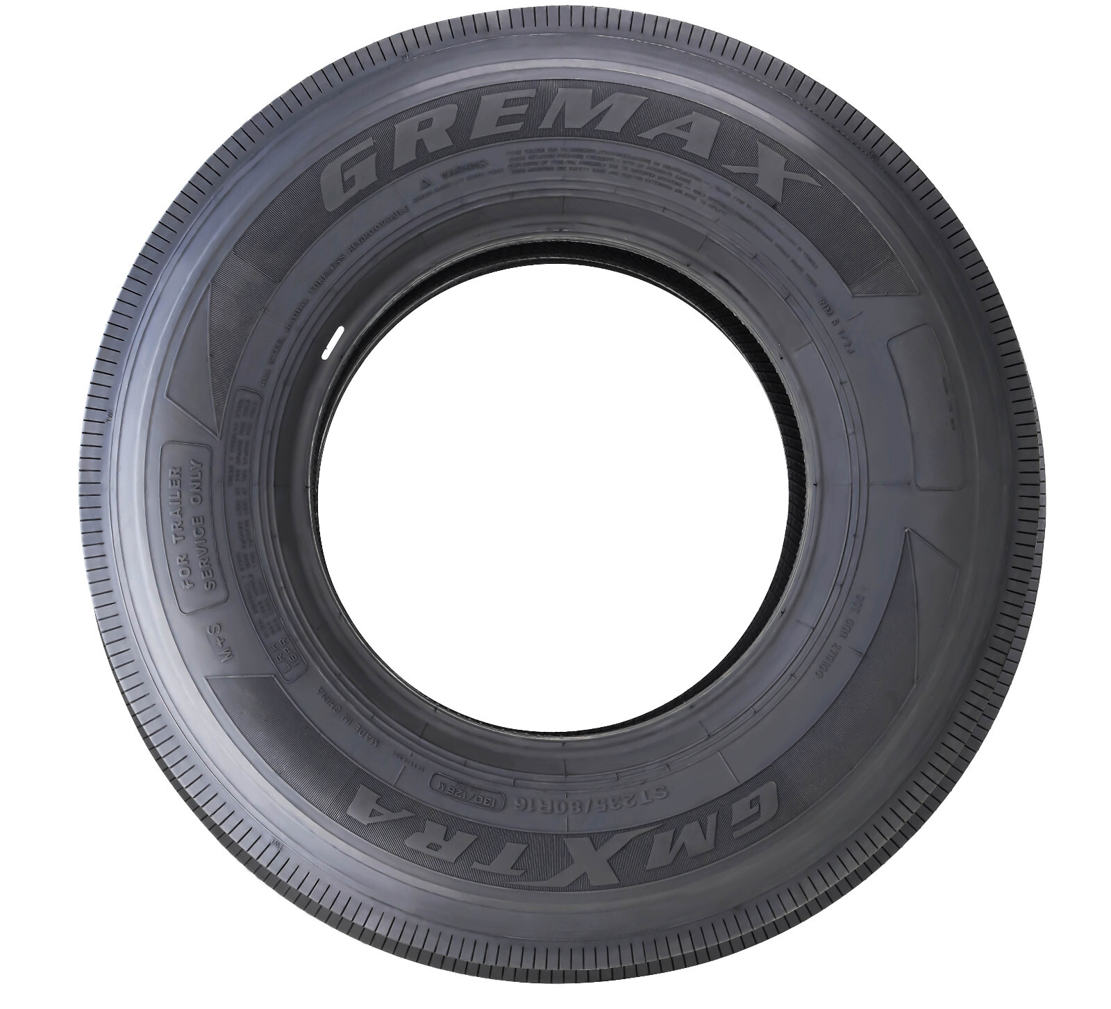 GREMAX ST235/80R16 All Steel Radial Trailer Tire 16-ply 130/126M 235 80 16 LR H