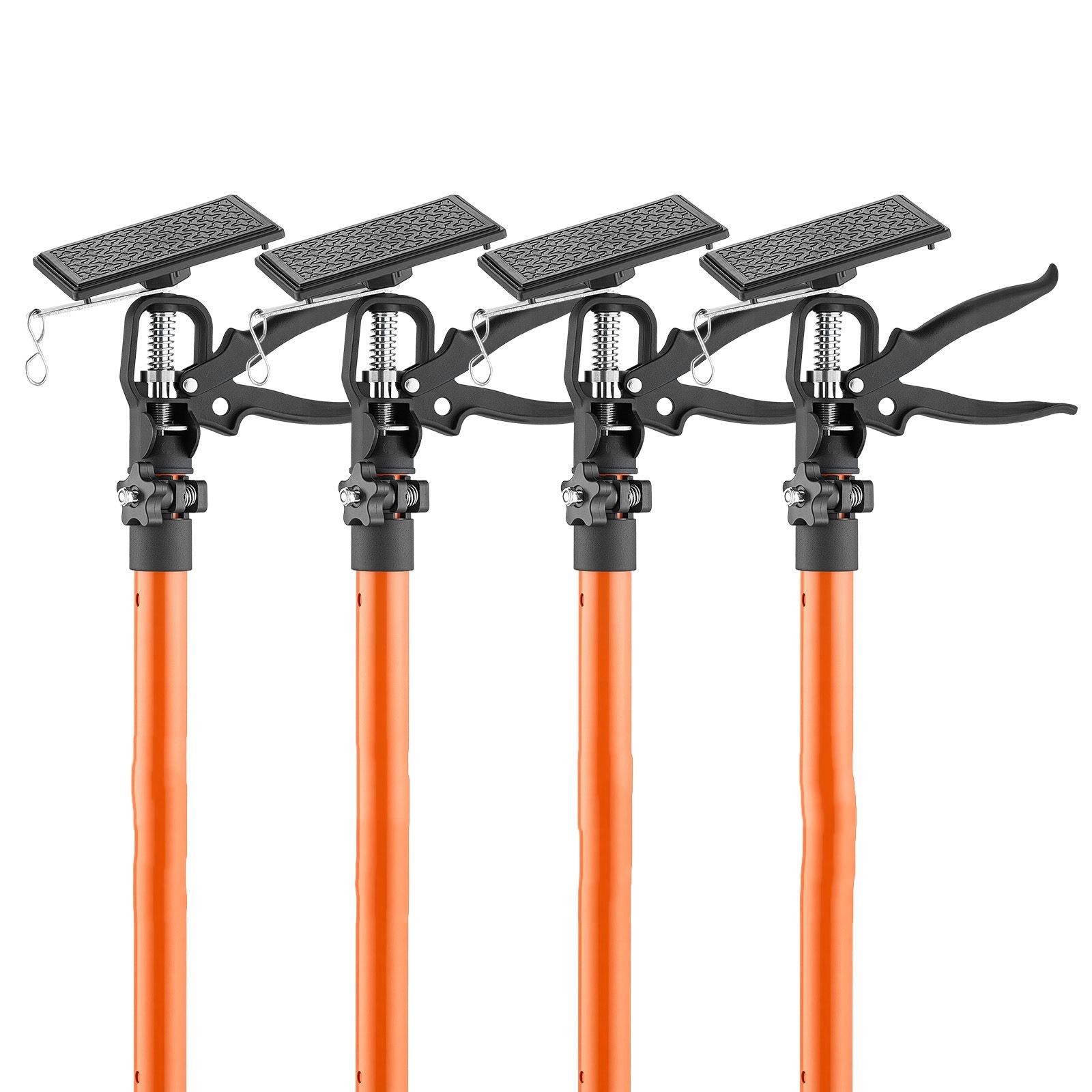 4-Pack Telescopic Cabinet Support Poles 45.7-114.2in, 154lb Capacity