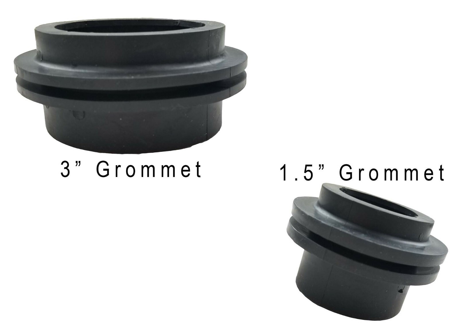 GROMMET COMBO (One) 1.5″ and (One) 3″ RV Black Gray Water Holding Tank Grommet