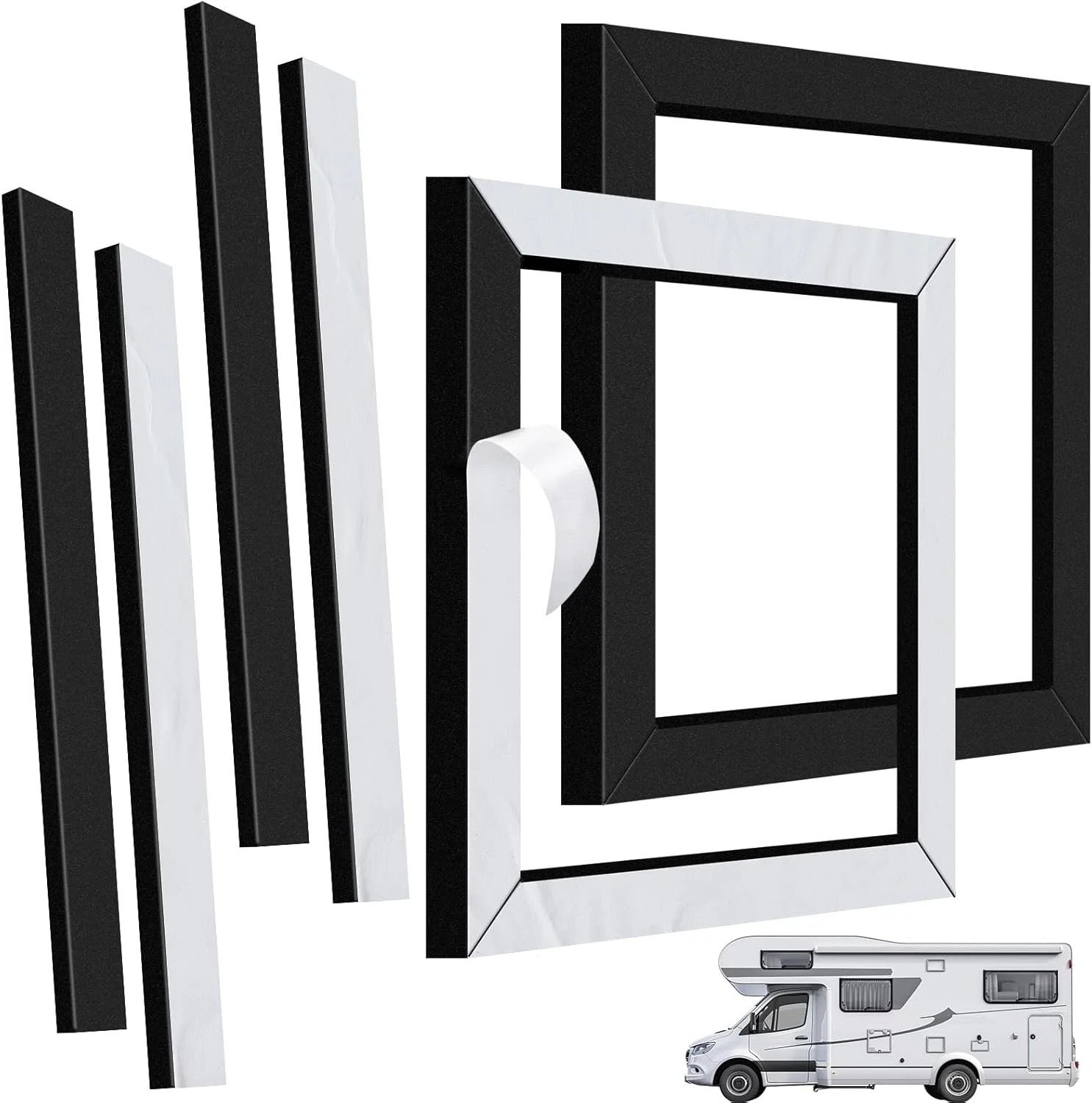 2 Set RV AC Gasket, 14X14 Inch Universal RV Roof Air Conditioner Gasket and Seal