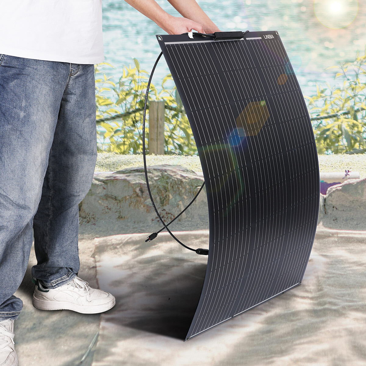 200W 400W Flexible Mono Solar Panel Kit for Power Station RV Home Roof Camper
