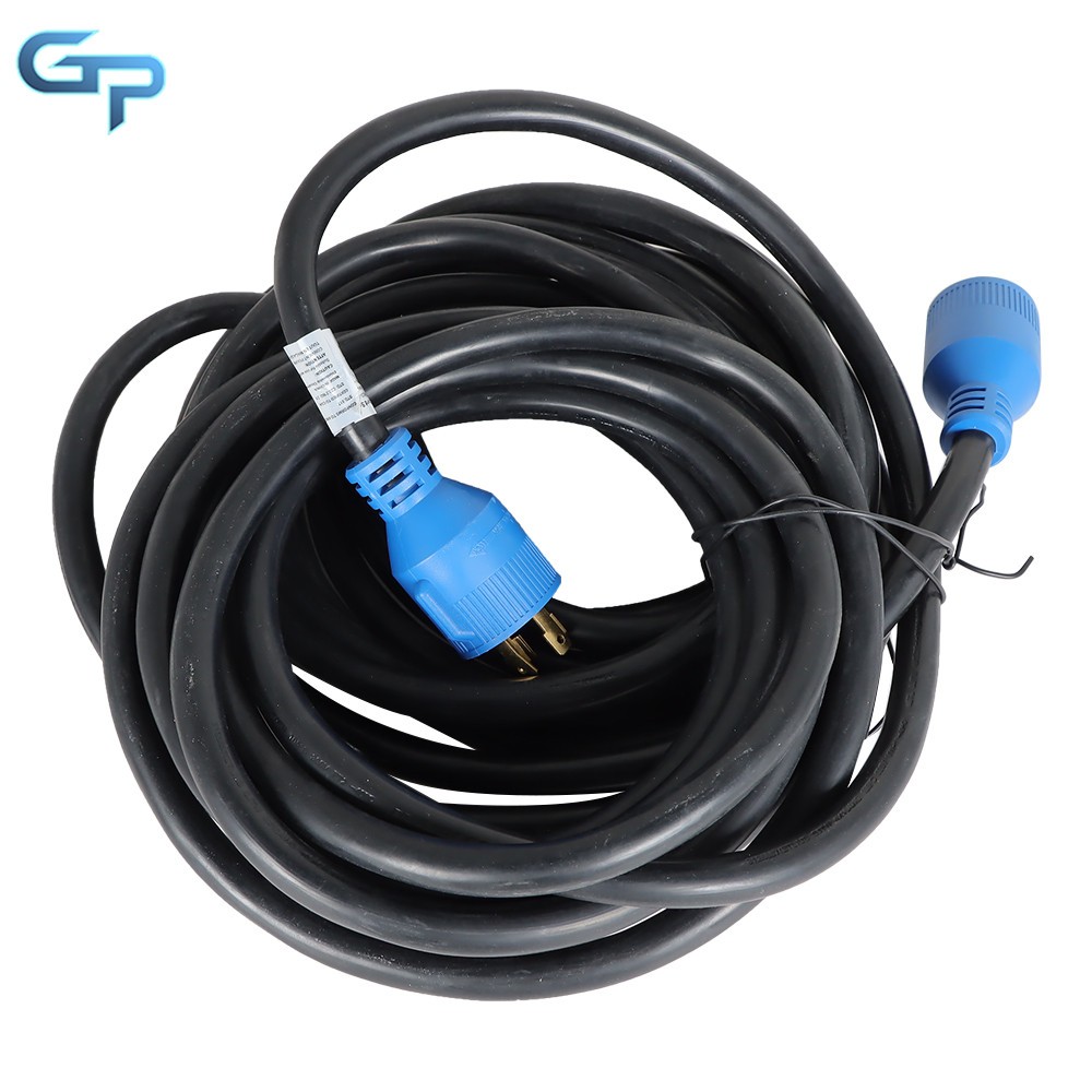 40 FT 30 Amp Generator Extension Cord 4 Prong NEMA L14-30P to NEMA