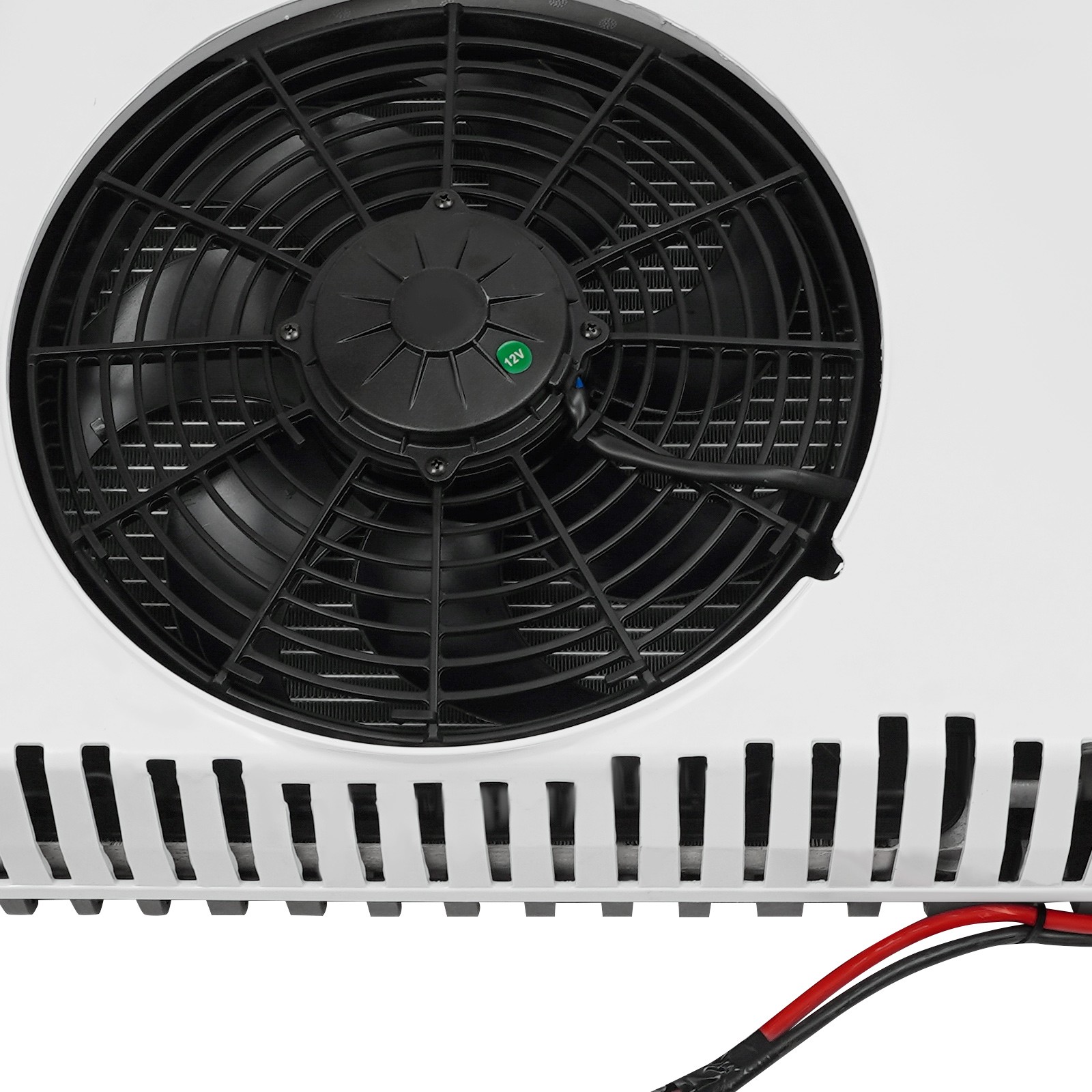 White RV Heating and Cooling Air Conditioner, 12V Air Conditioner for Motorhomes