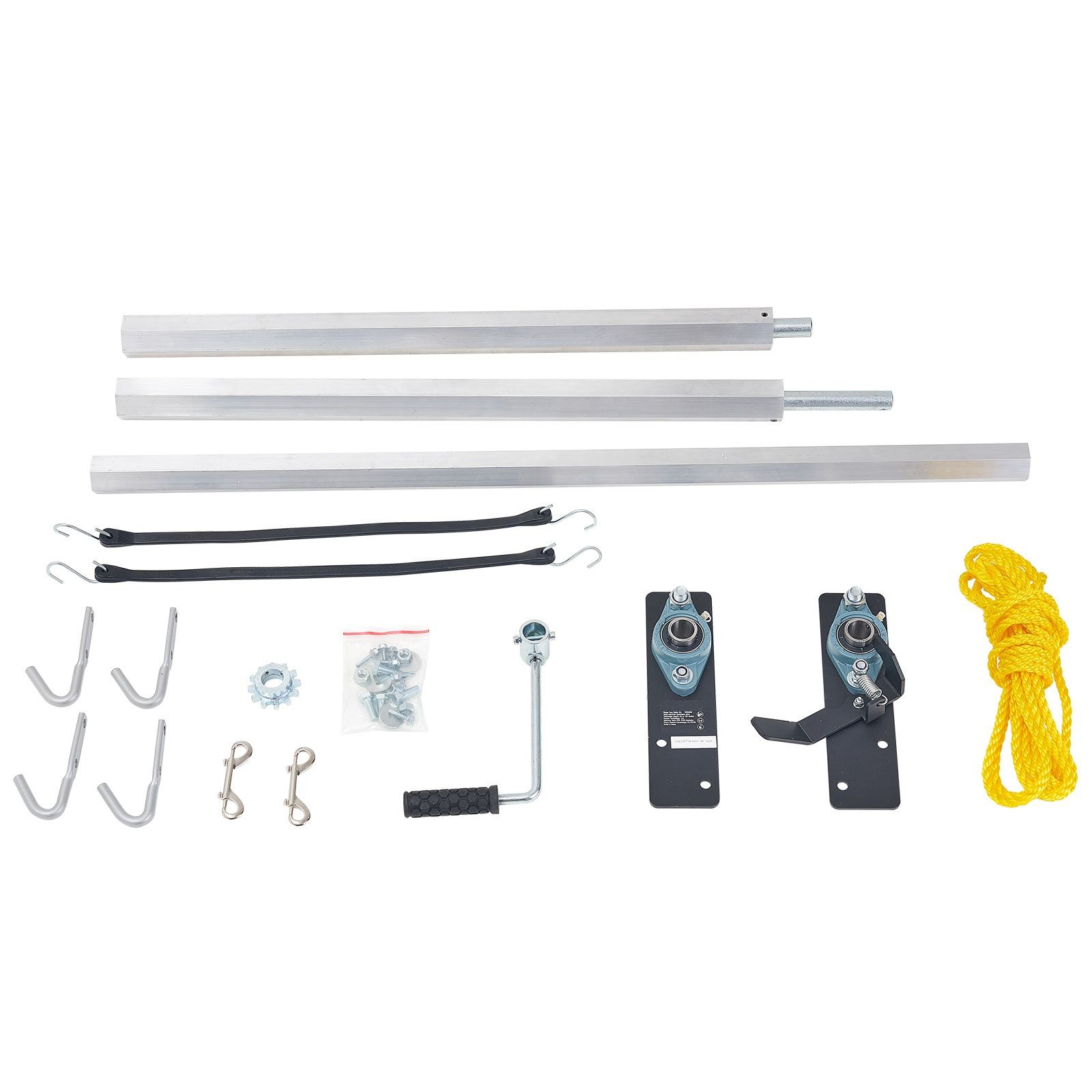 Adjustable Aluminum Tarp Roller Kit 64-104in for Dump Trucks