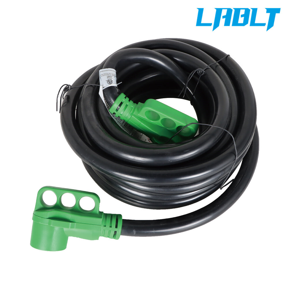 LABLT 50A RV Extension Cord NEMA14-50P to 14-50R Rain Proof Power Cable 15-50FT