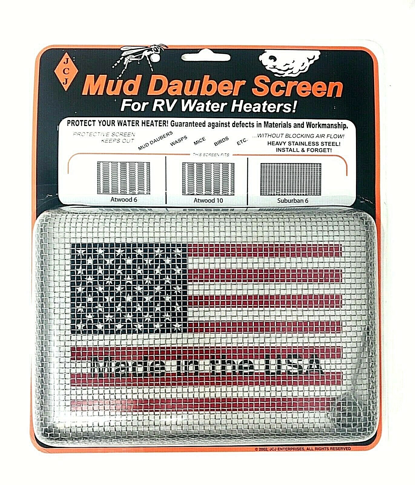 RV Furnace Screen for Mud Dauber, Wasp, Mice, Bird, Screen Model # M200
