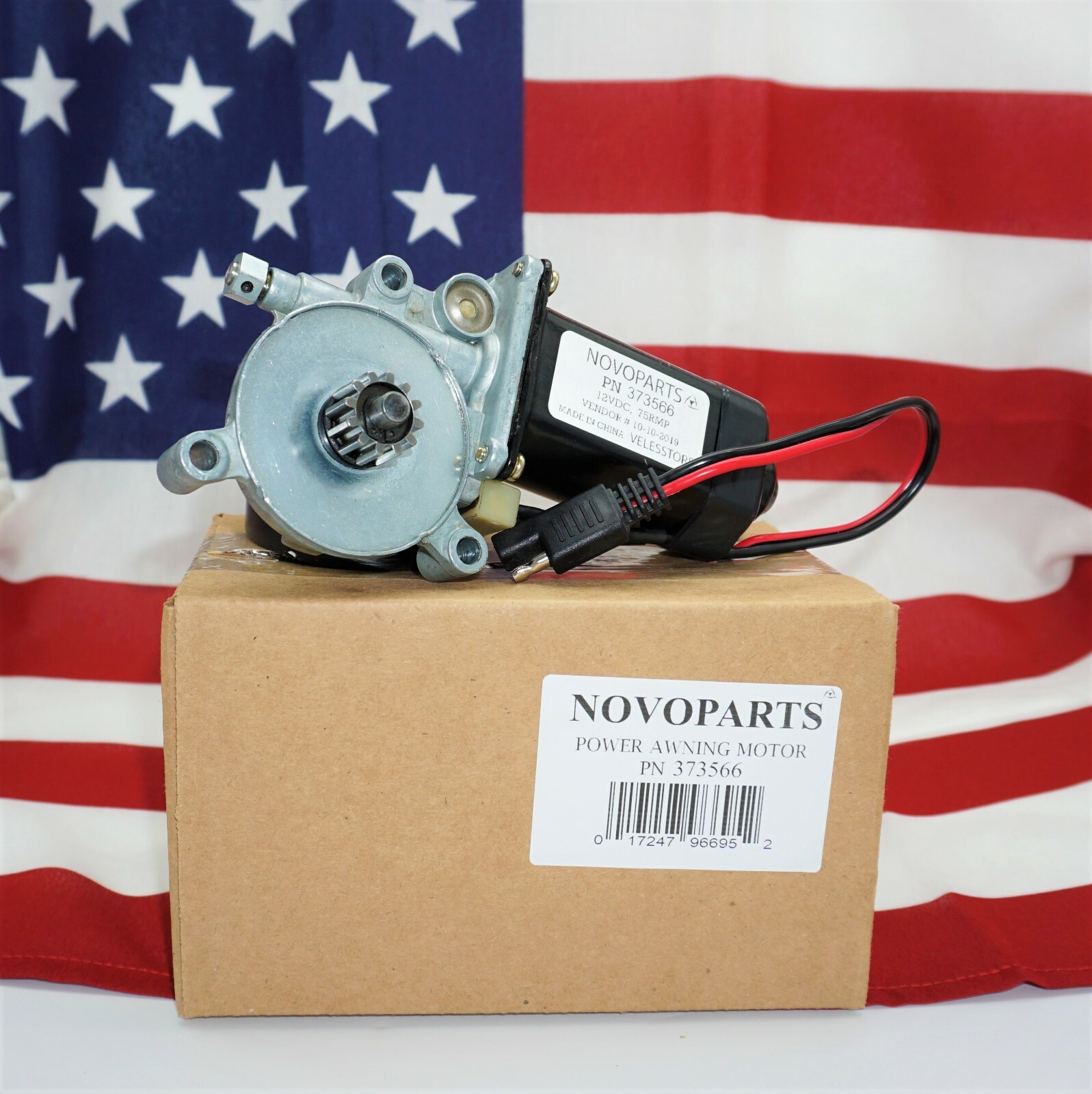 RV Motorhome Solera Power Awning Replacement Motor Lippert 373566 Manual Pin