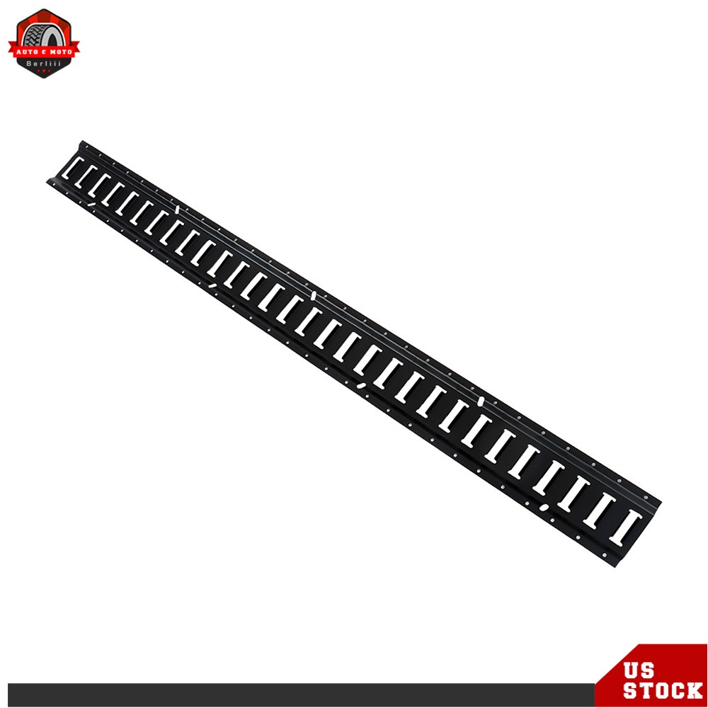 E Track Bar Rails Powder Coat Stainless Steel E Track Tie Down Rail Kit 5′ 8Pcs