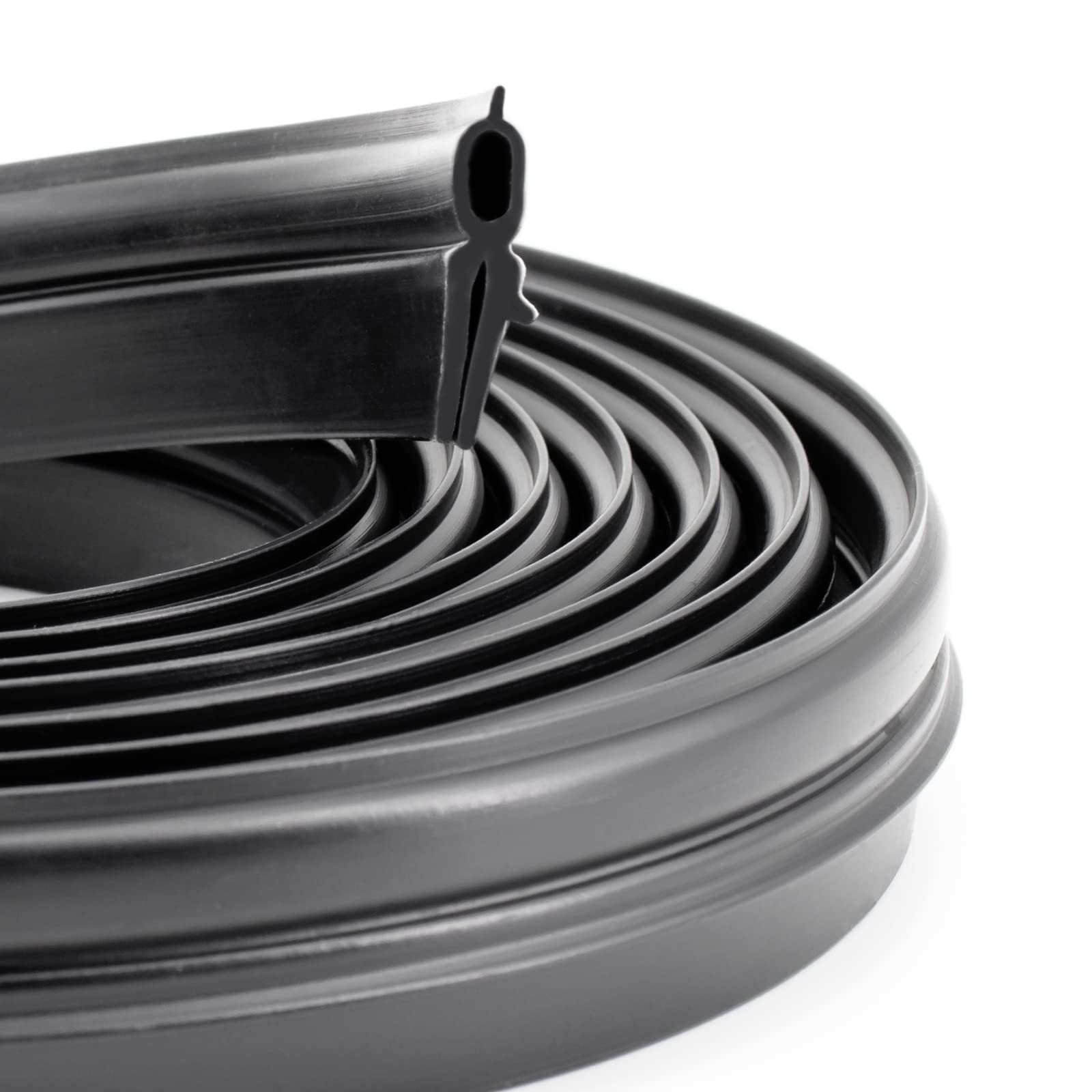 SZKXMJ Rv Roof Vent Seal Vinyl Sealfor Ventline, Hengs 118INCH, Black