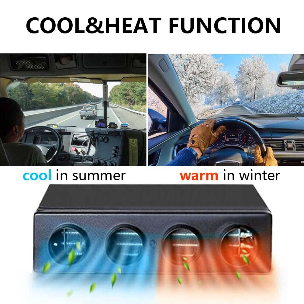 12V A/C Air Conditioner Unit Under Dash Electric Kit Heat & Cool Universal Auto