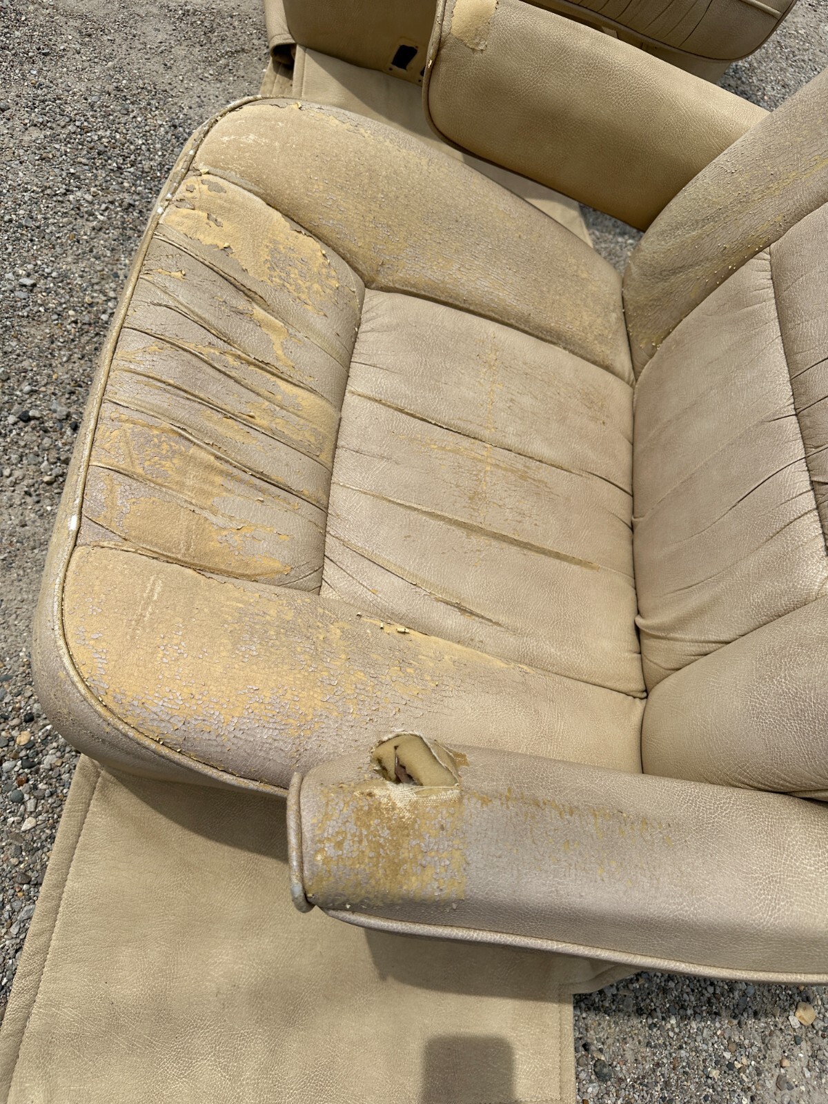 Flexsteel Cream manual RV Captain Chairs Taupe tan motorhome PAIR seats