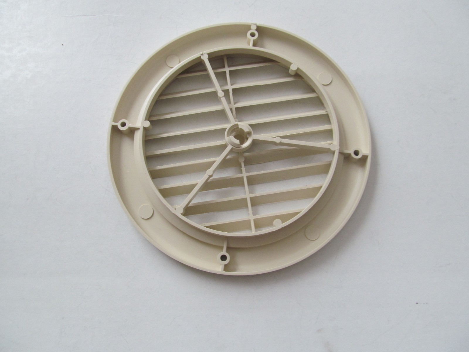 7″ Round Bigport #9850 Light Beige Ceiling A/C Vent 1/4″ Extension RV Motorhome