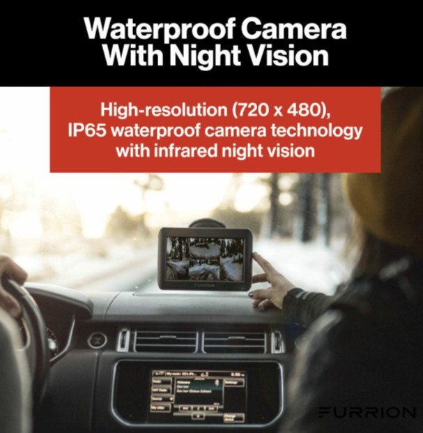 FURRION FOS07TASM OEM 7″ VISION S LCD MONITOR w/CAMERA & LIGHT COMBO *B3