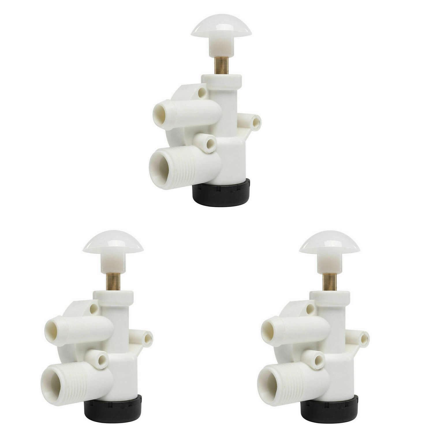 3XToilet Water Valve Kit 385314349 For Dometic Sealand 110,111,147,148, 210, 211