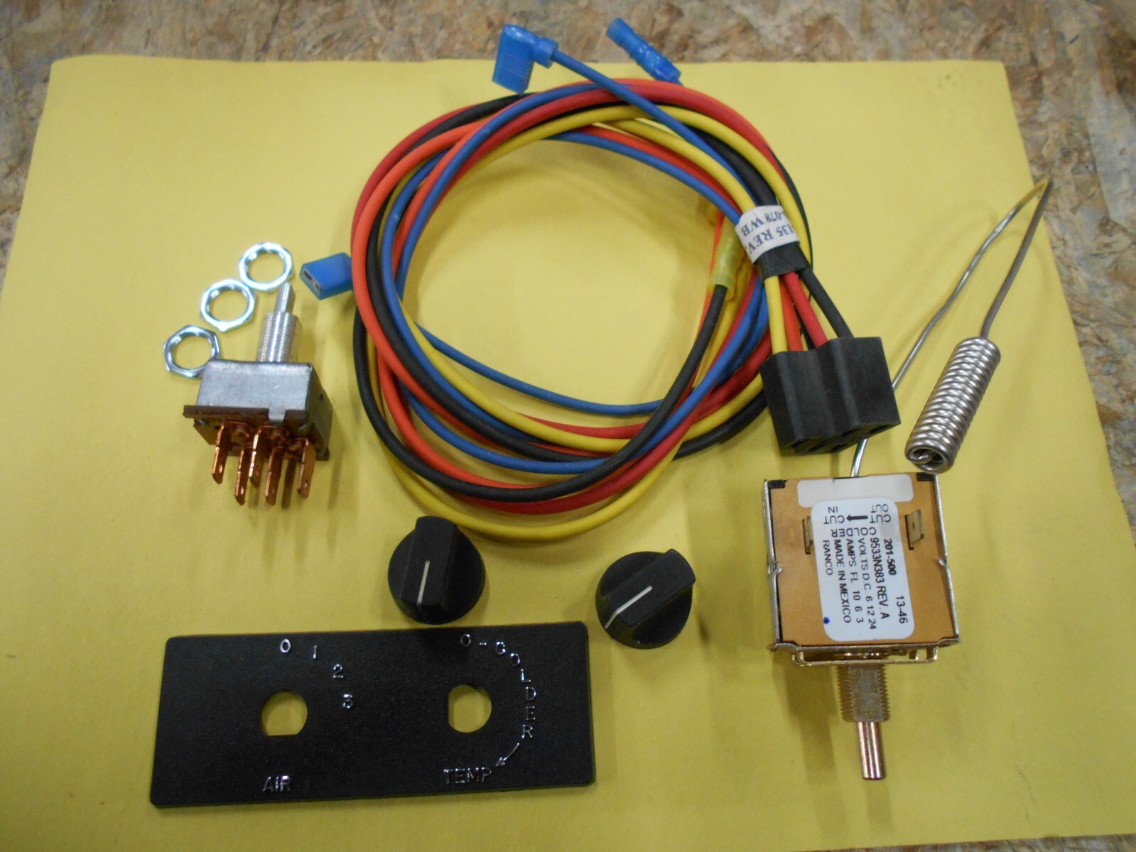 *DUAL TEMPERATURE SWITCH 5 PRONG WIRE HARNESS RV BUS 60 000 184 FREE SHIPPING