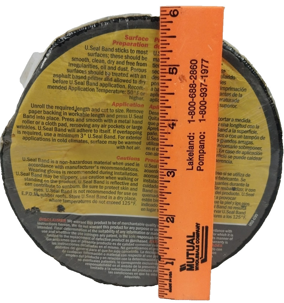 Roof Seal Tape, Aluminum, 6-In. x 25-Ft.