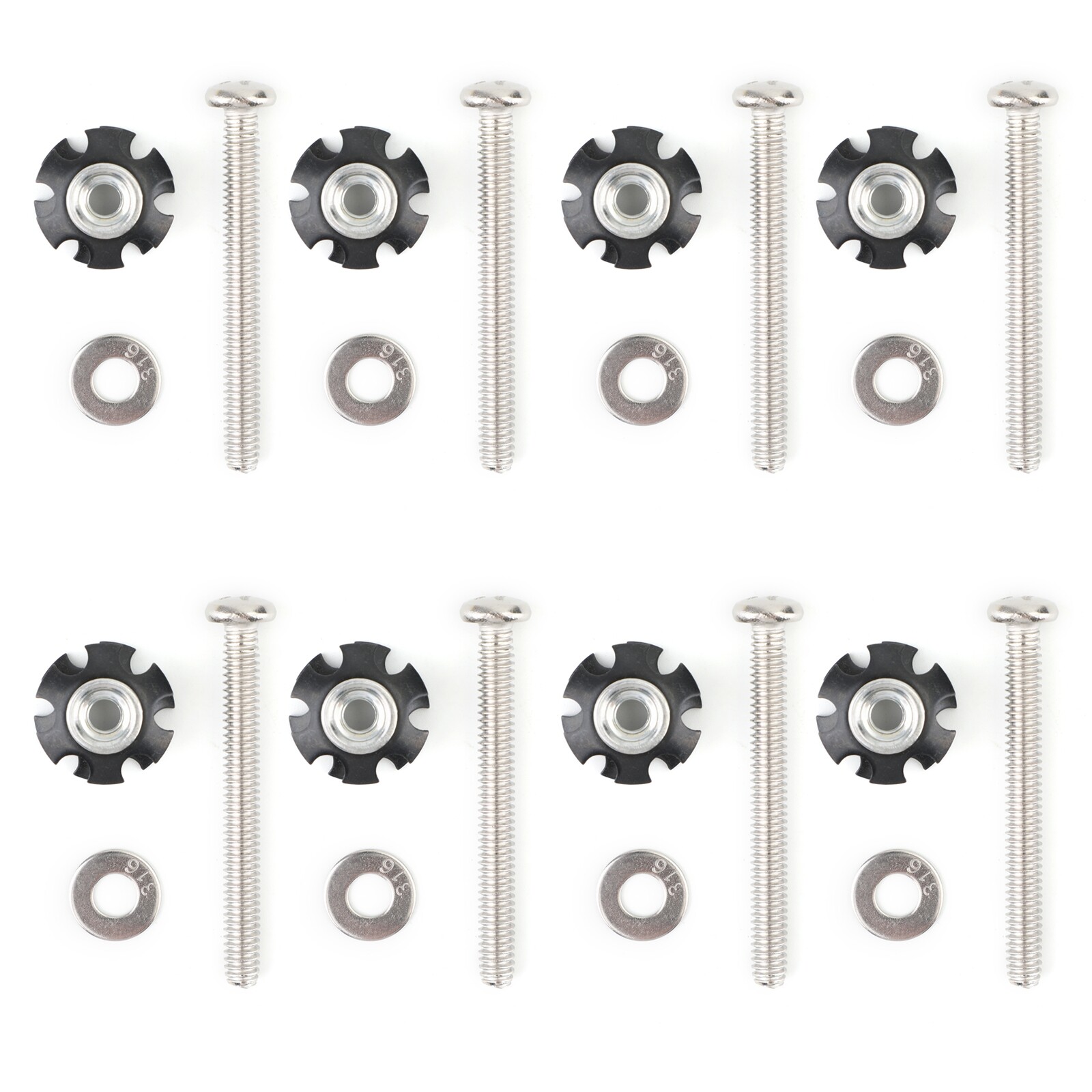 8x RV LADDER REPAIR KIT nuts Stainless Bunk Motorhome Part Camper Trailer !!