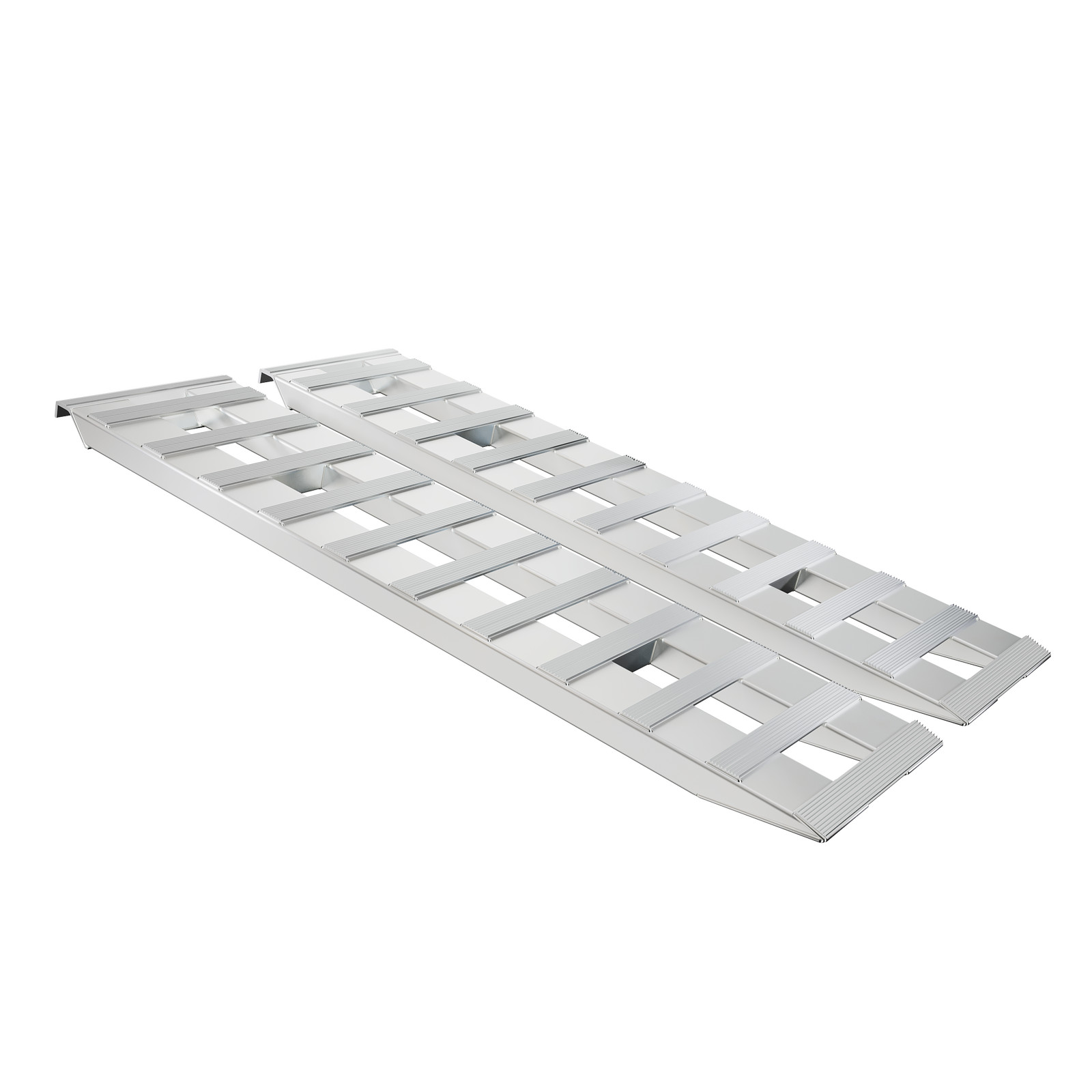 Pair For 60”X15″ Aluminum Ramps 6800 LBS Truck Car Auto Trailer Ramps Hook End