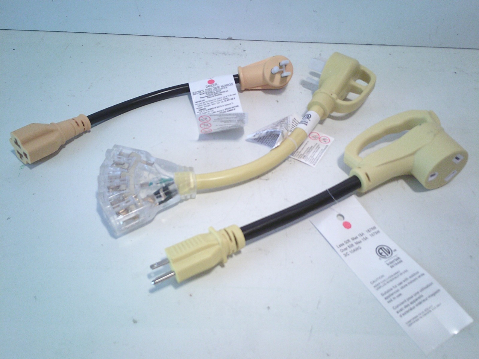 3 NEW 13″ Adapter Electrical Cord Cable Set FREE SHIPPING