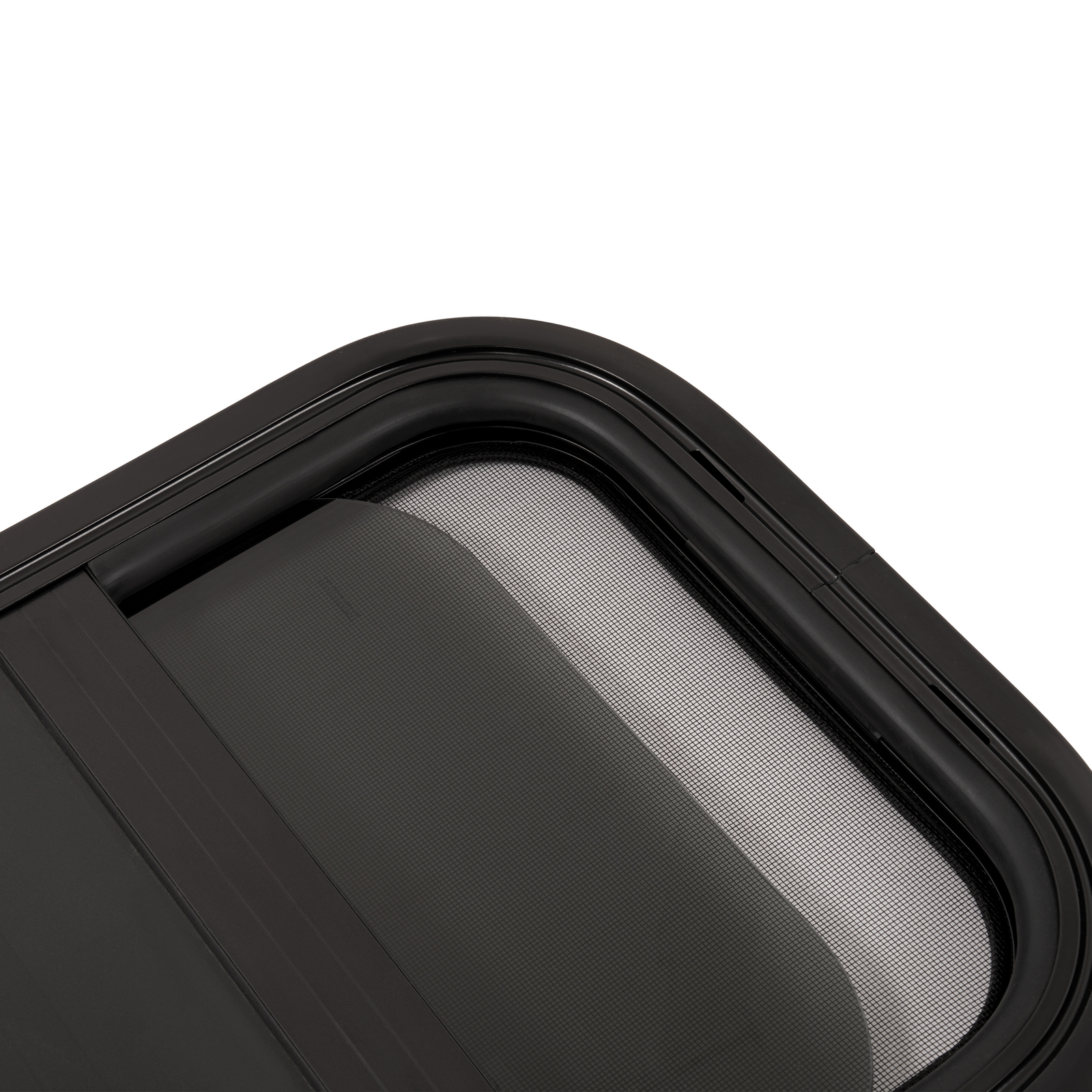 For RV Trailer Camper Black RV Window w/ Trim Ring 14″ W x 22″ H Vertical Slider