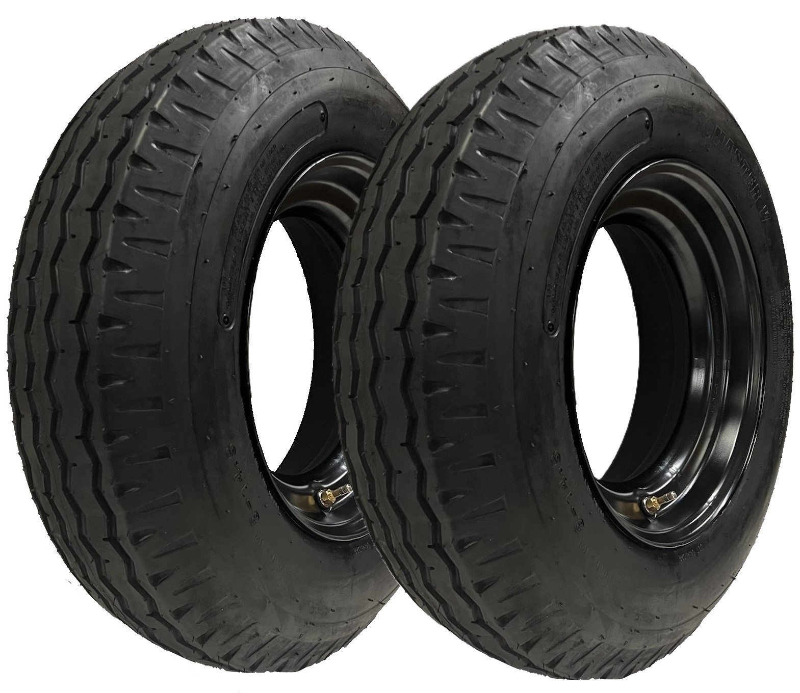 2-Pk Heavy Duty Trailer Mobile Home RV Tire 8-14.5 6×14.5 in. Rim Load Range H